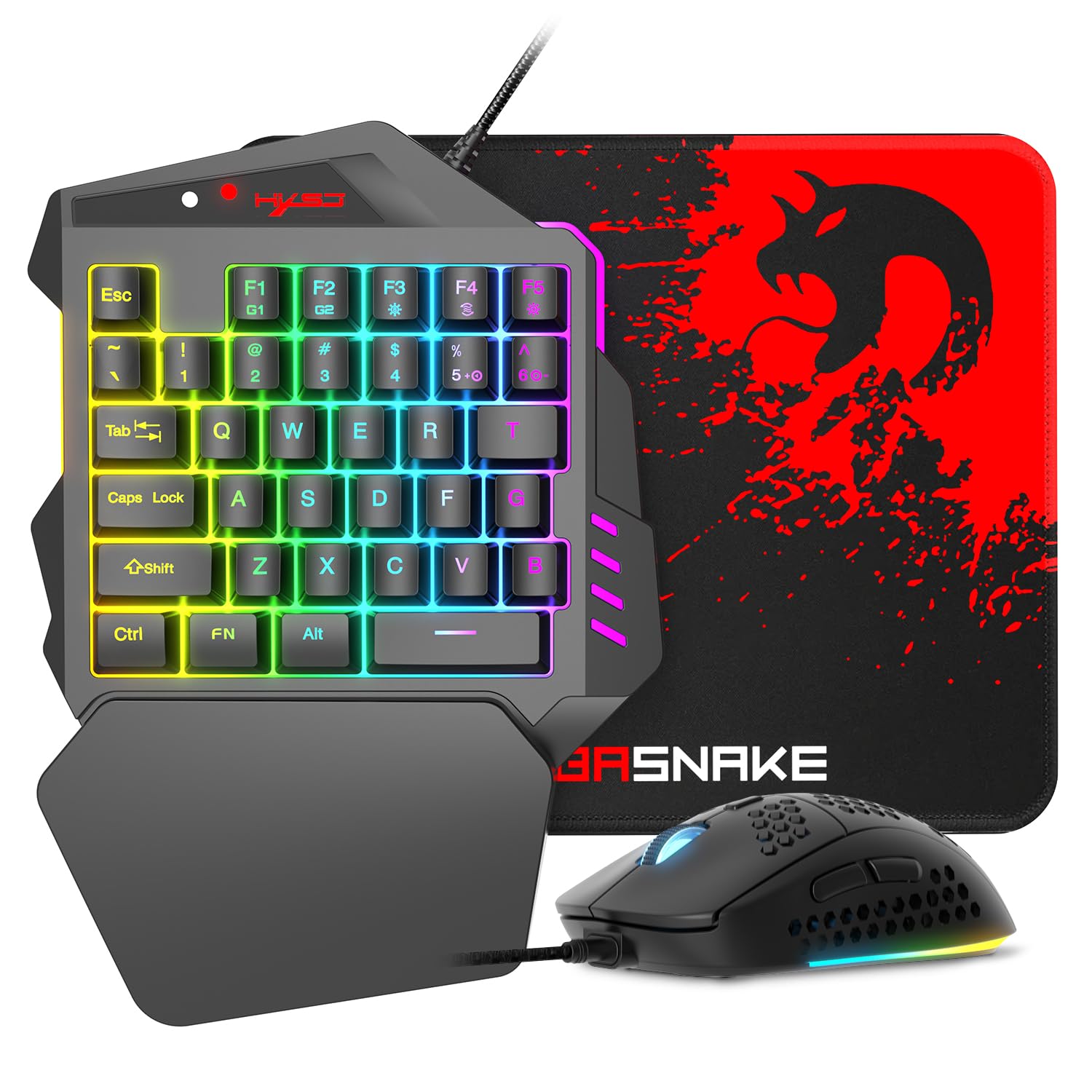 Amazon | 片手ゲーミングキーボード専用コンバーター 内蔵 RGB