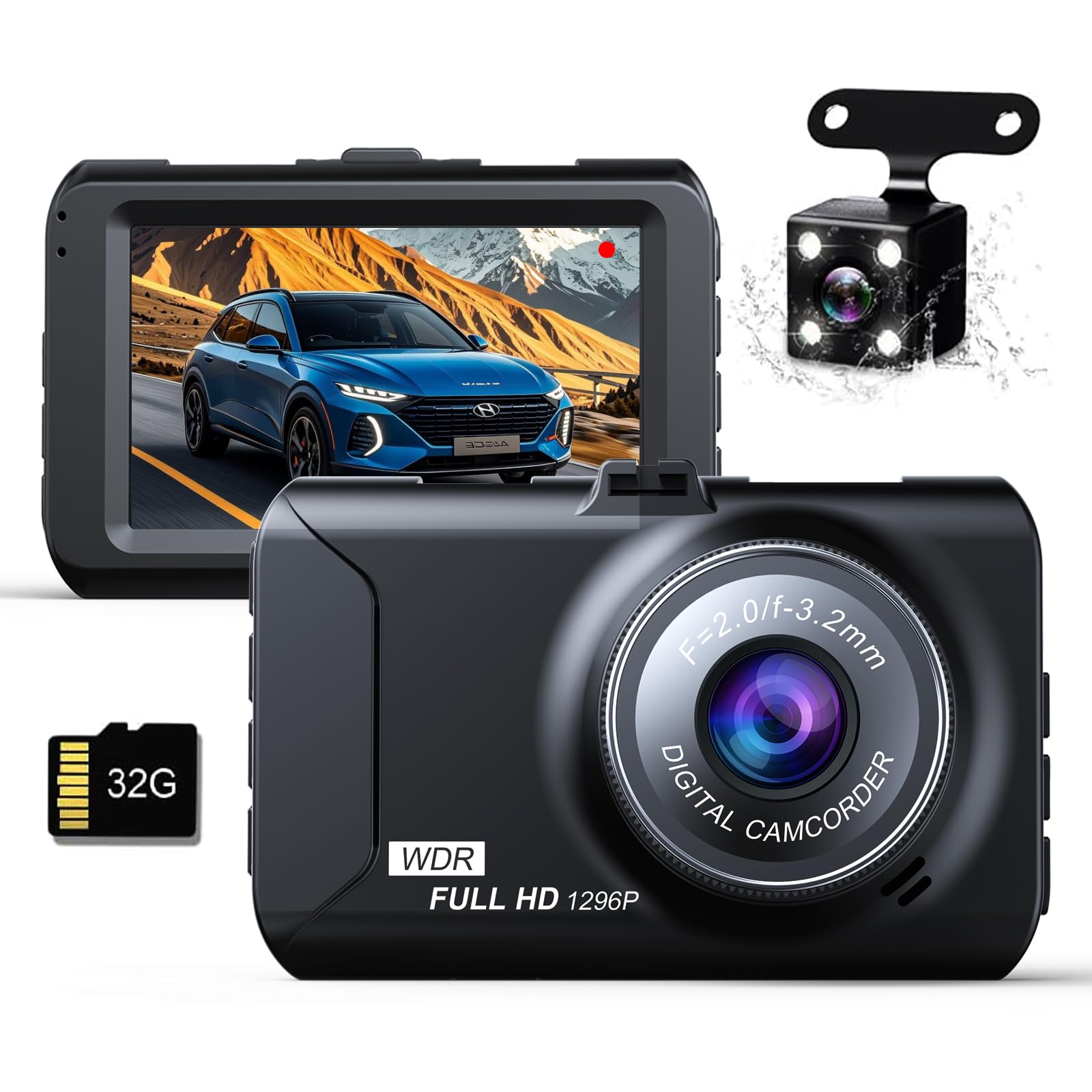 Amazon | TORAKIND 【2026業界初登場】ドライブレコーダー 前後2カメラ