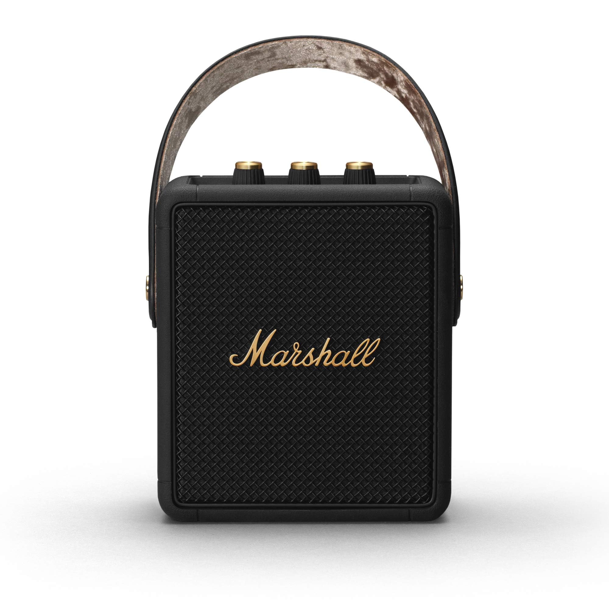Marshall Stockwell II Portable Bluetooth Speaker - Black and Brass