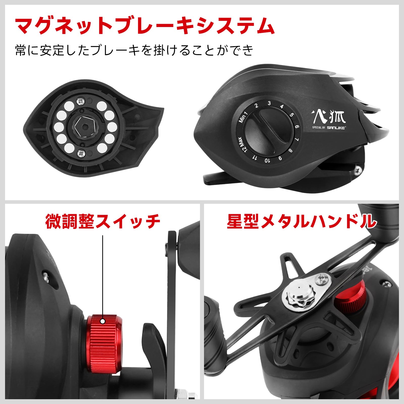 Amazon | サンライク（SANLIKE）ベイトリール 両軸リール 海リール 超