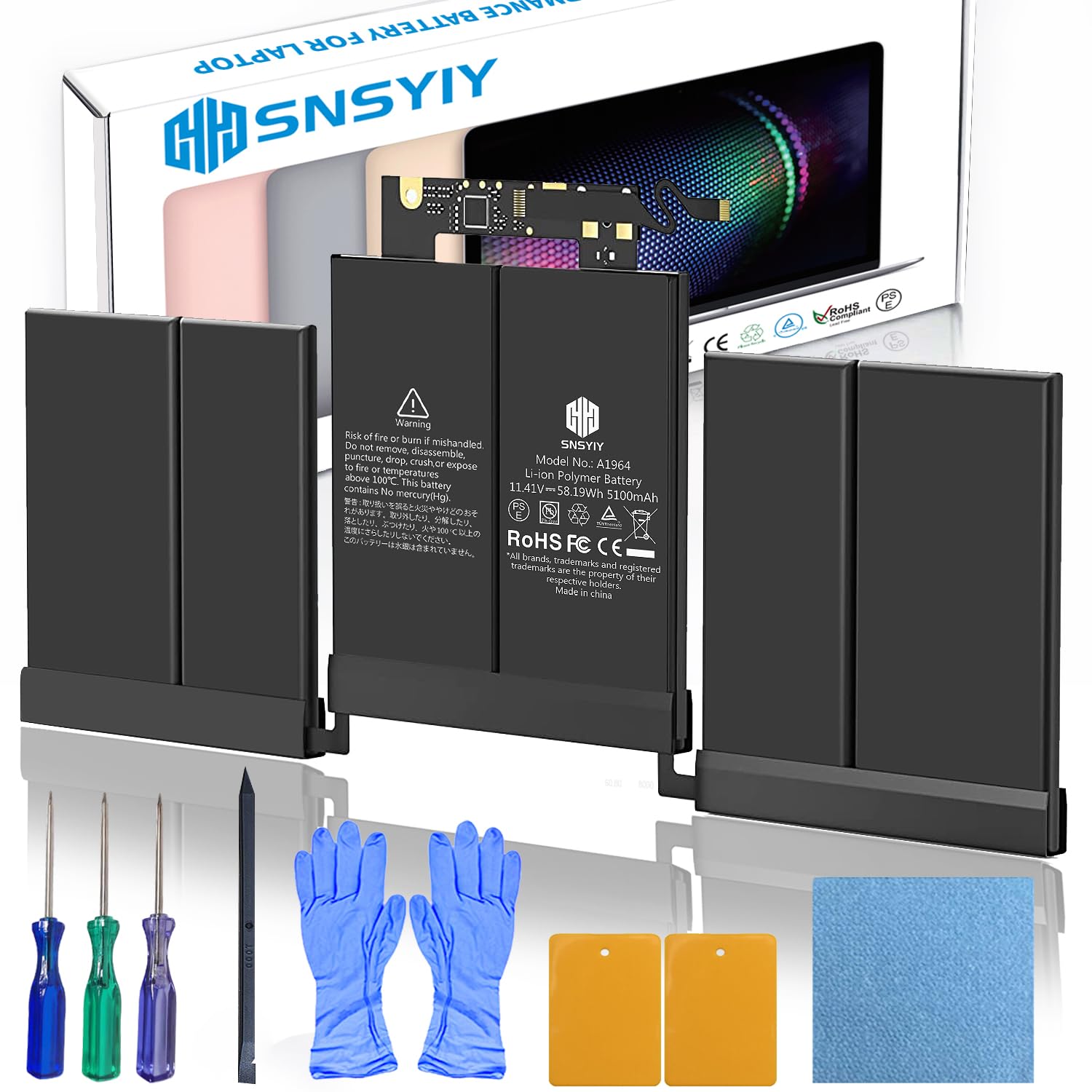 Amazon.com: SNSYIY Battery A1964 for MacBook Pro 13 Inch A1989