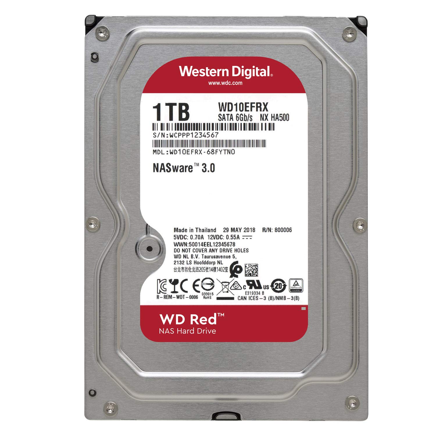Amazon | Western Digital HDD 1TB WD Red NAS RAID 3.5インチ 内蔵HDD