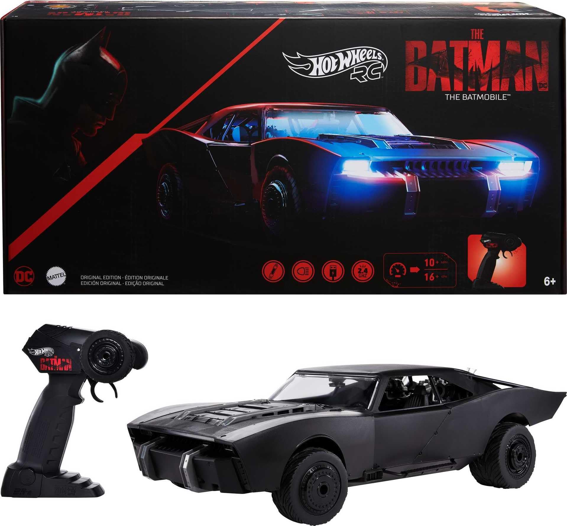 Hot Wheels RC The Batman Batmobile, Remote-Controlled 1:10 Scale