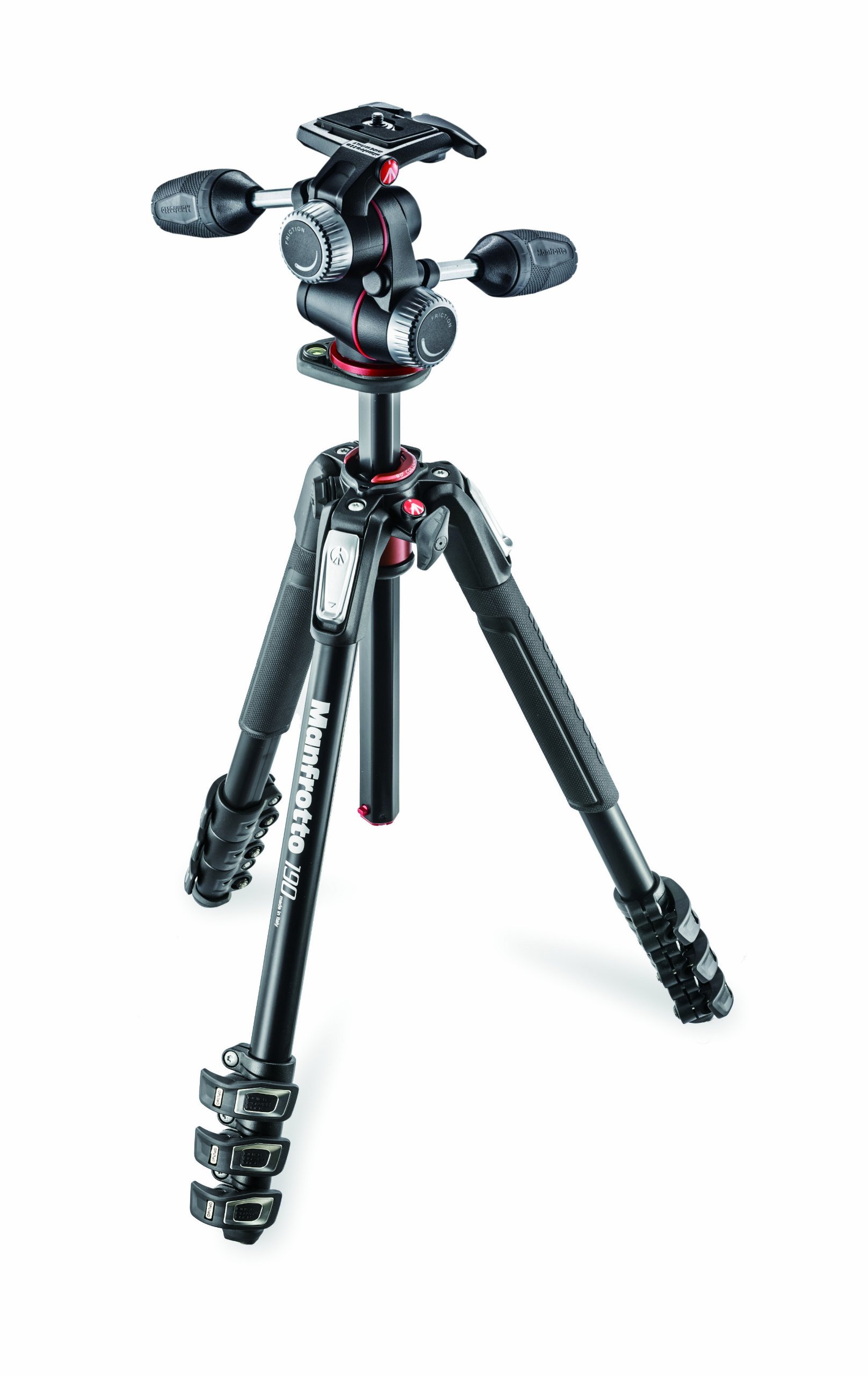 Amazon | マンフロット(Manfrotto) プロ三脚 190シリーズ アルミ 4段 +