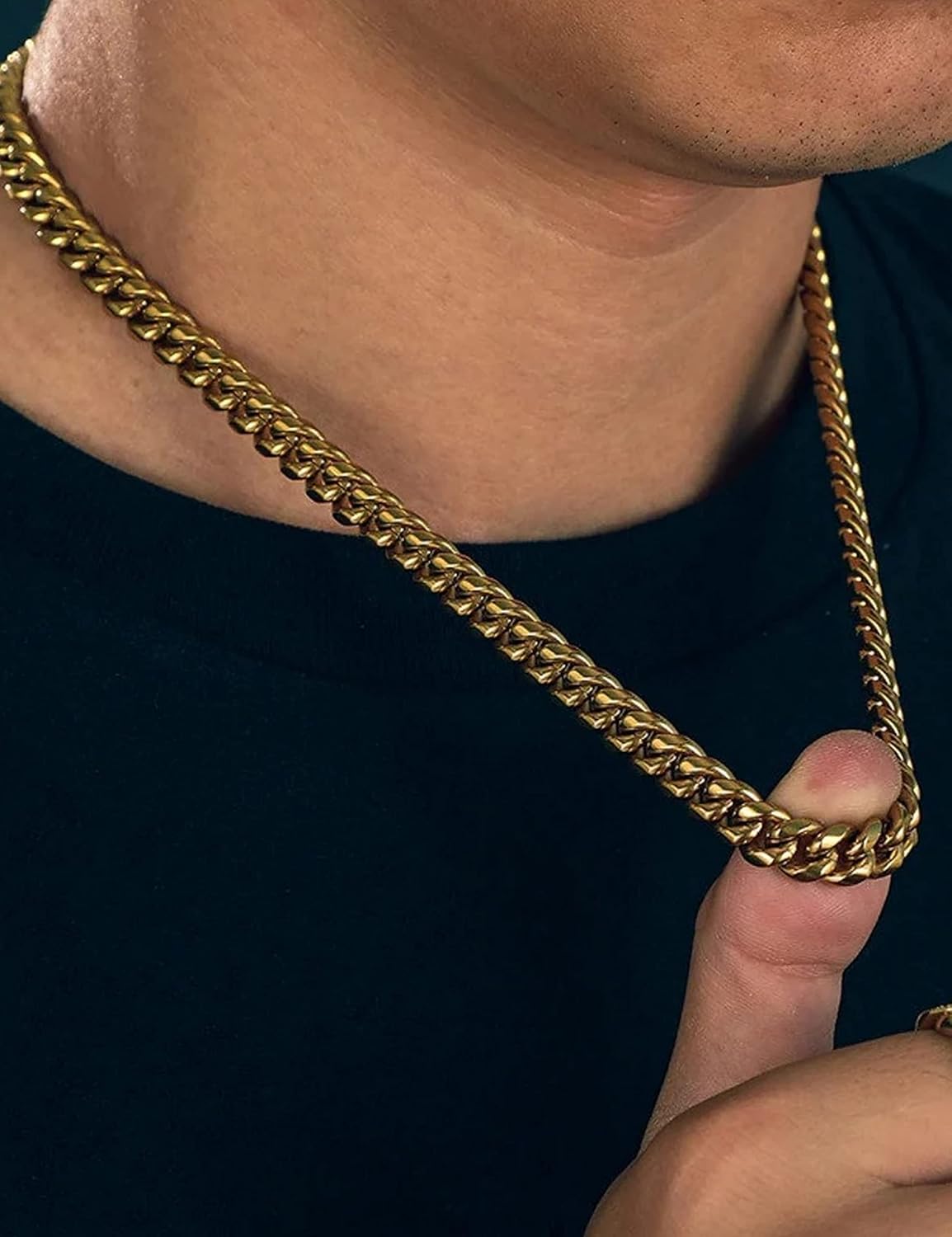 24k印字ゴールド ネックレス ロブスタークラスプ 925刻印 24k印字