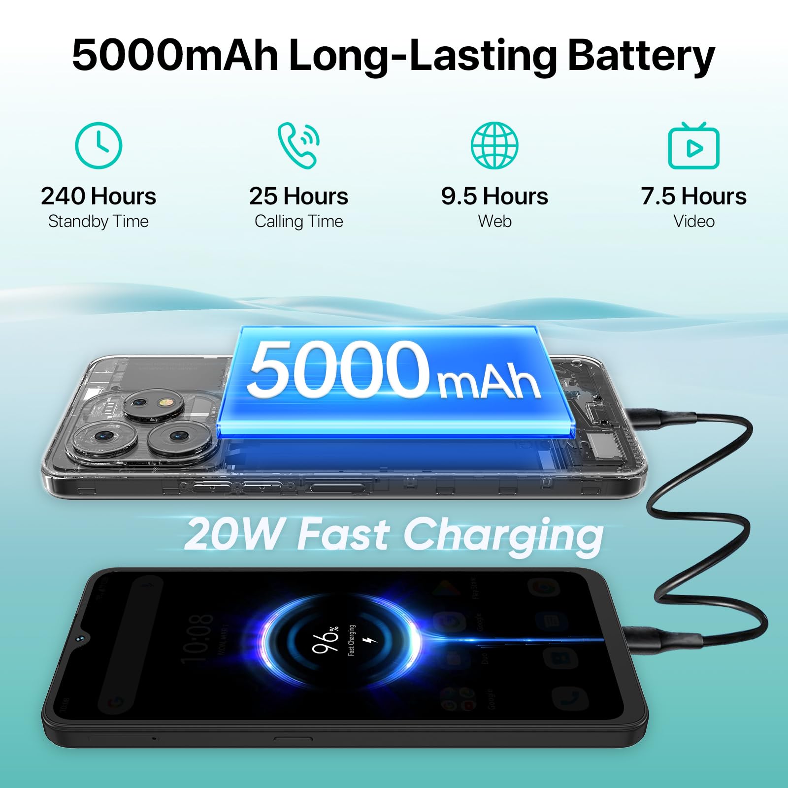 Amazon.com: UMIDIGI A15 Cell Phones 16(8+8)G+256G, Android 13