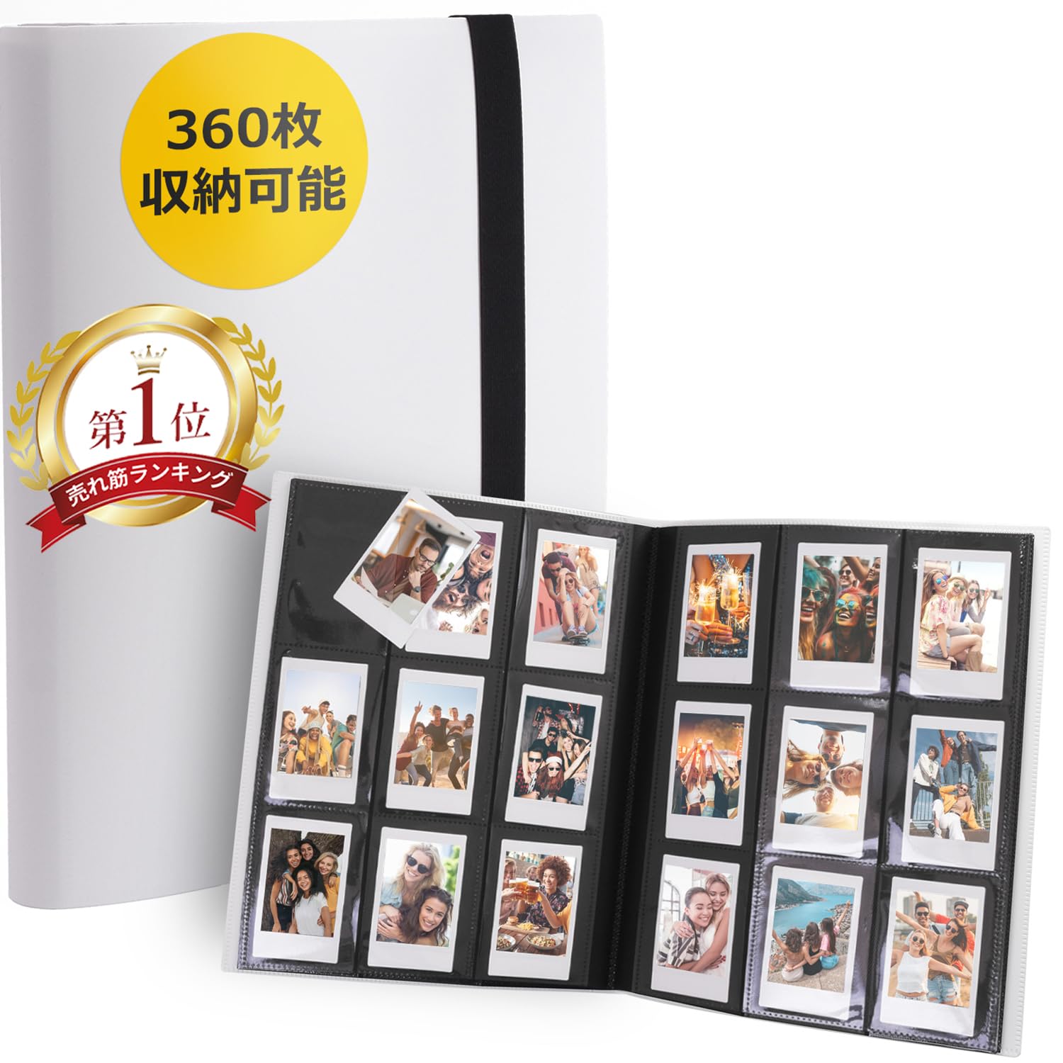 Amazon.co.jp: [革ICHI] チェキ アルバム チェキ帳 大容量 チェキ