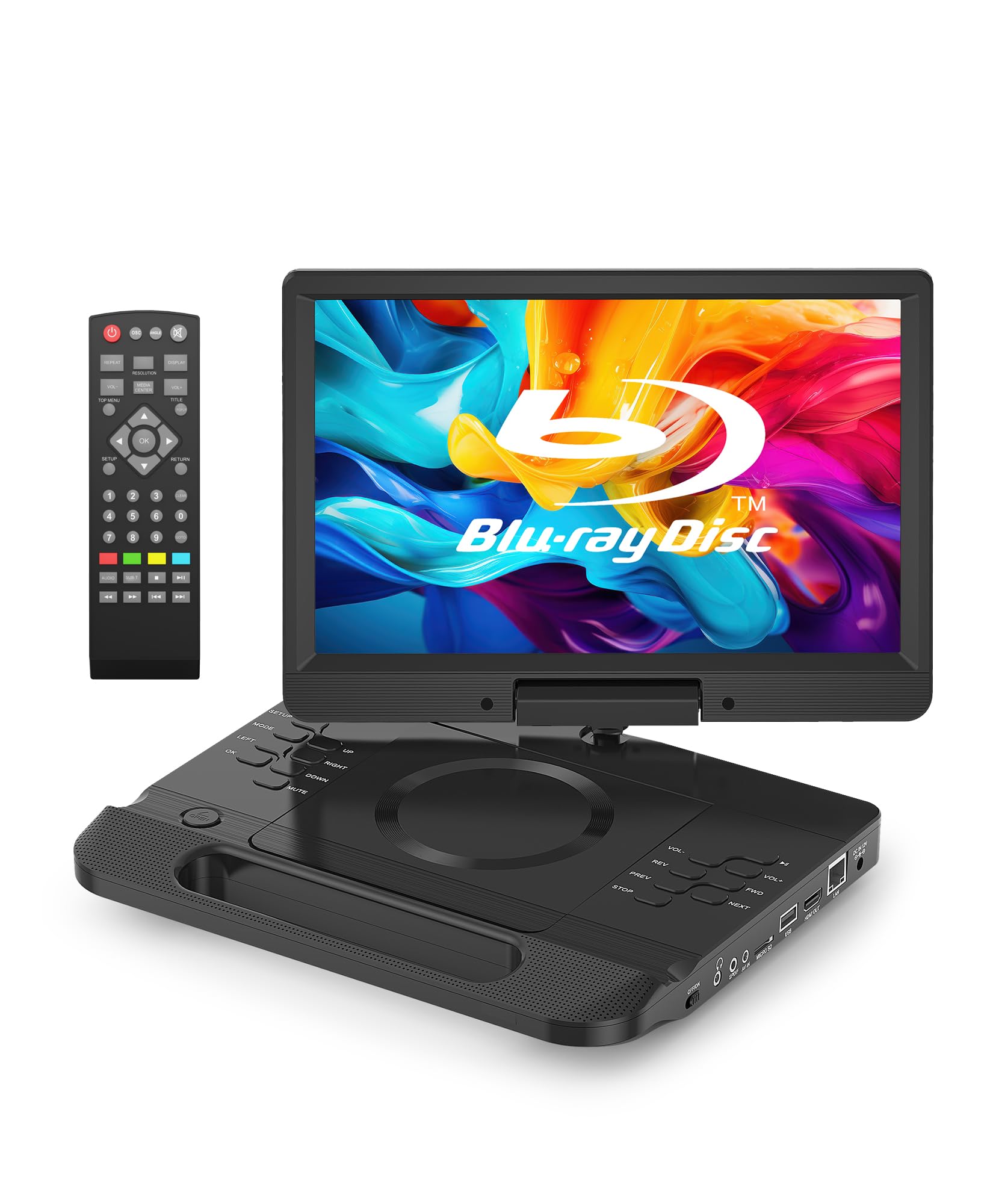 Amazon.com: FANGOR 13.3'' Portable Blu Ray Player with 12'' 1080P