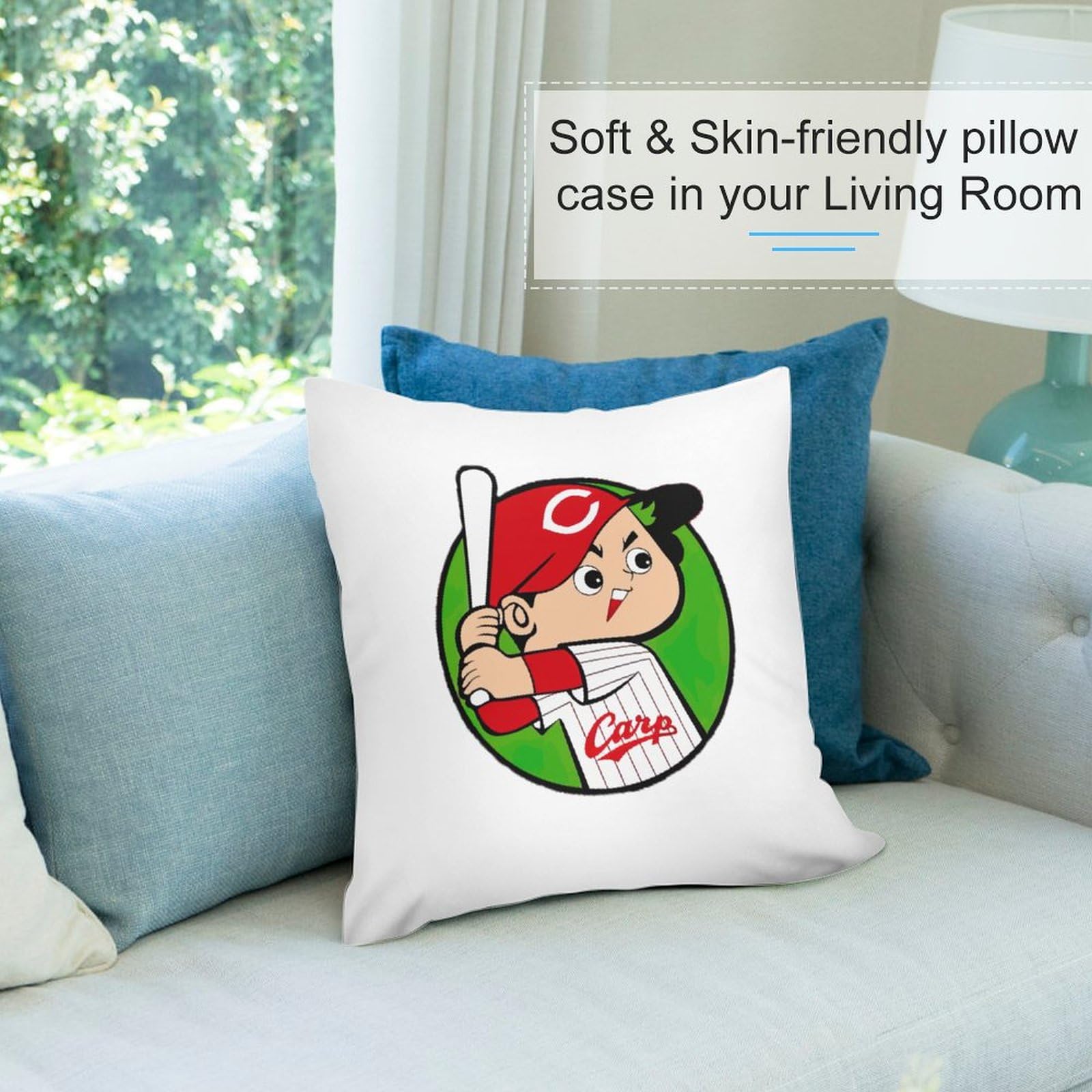 Amazon.co.jp: 広島-東洋カープ坊や 枕カバー 装飾枕カバー 抱き枕