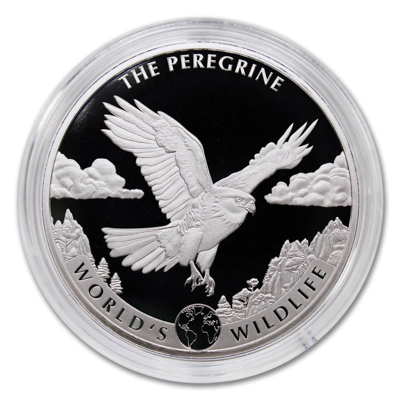 2024 1 oz Congo Silver World's Wildlife Series - Peregrine Falcon