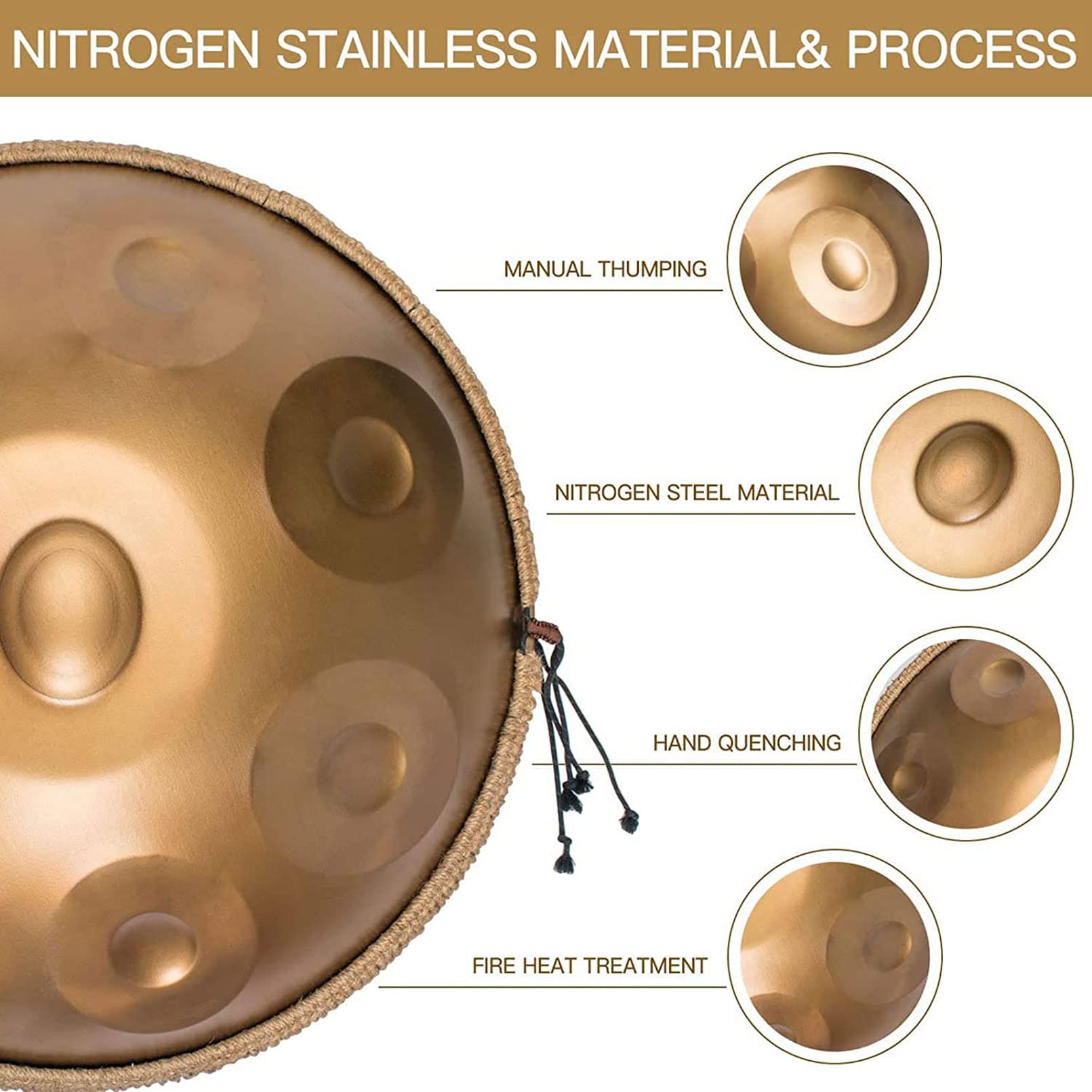 Amazon.co.jp: ハンドパンドラム ハンドパンドラム トングドラム