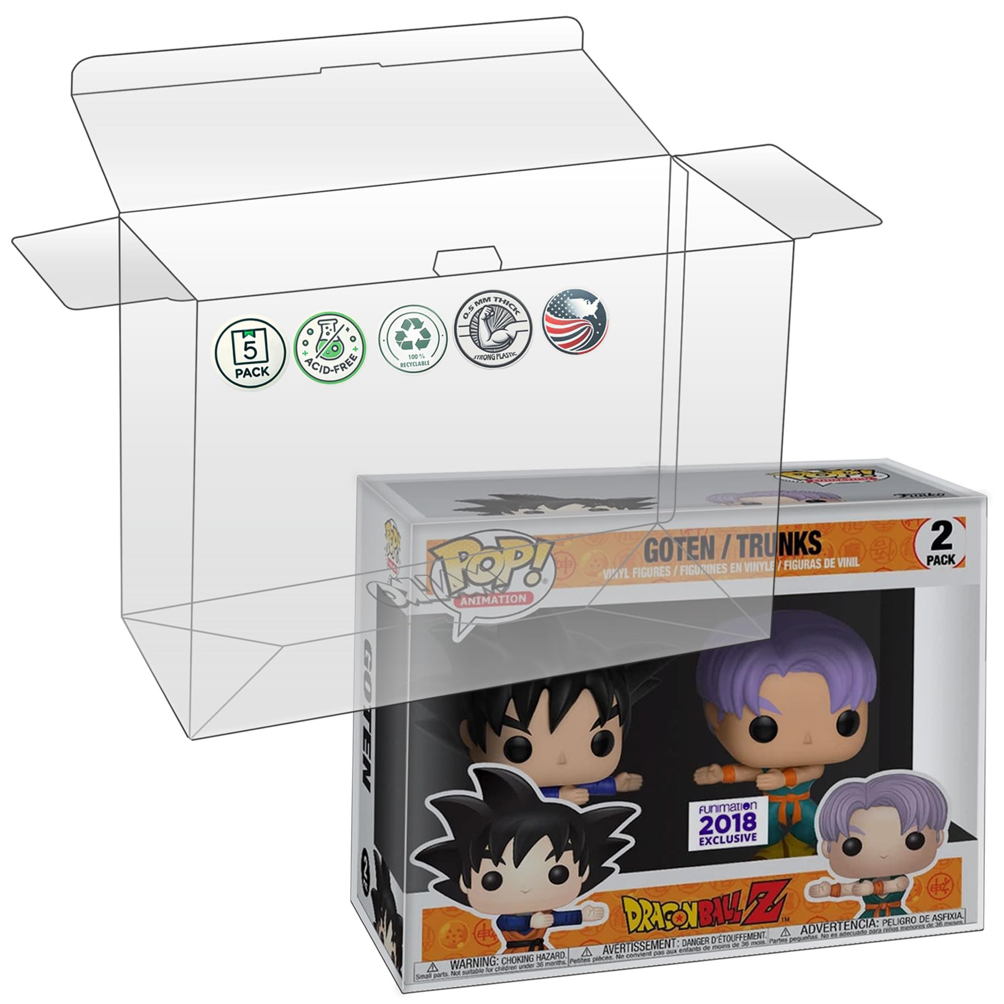 Amazon.com: MALKO Funko Pop Protector Compatible with Funko Pop! 2