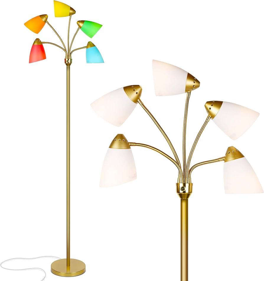 Brightech Medusa LED Floor Lamp – Multi-Head Dimmable Floor Lamp