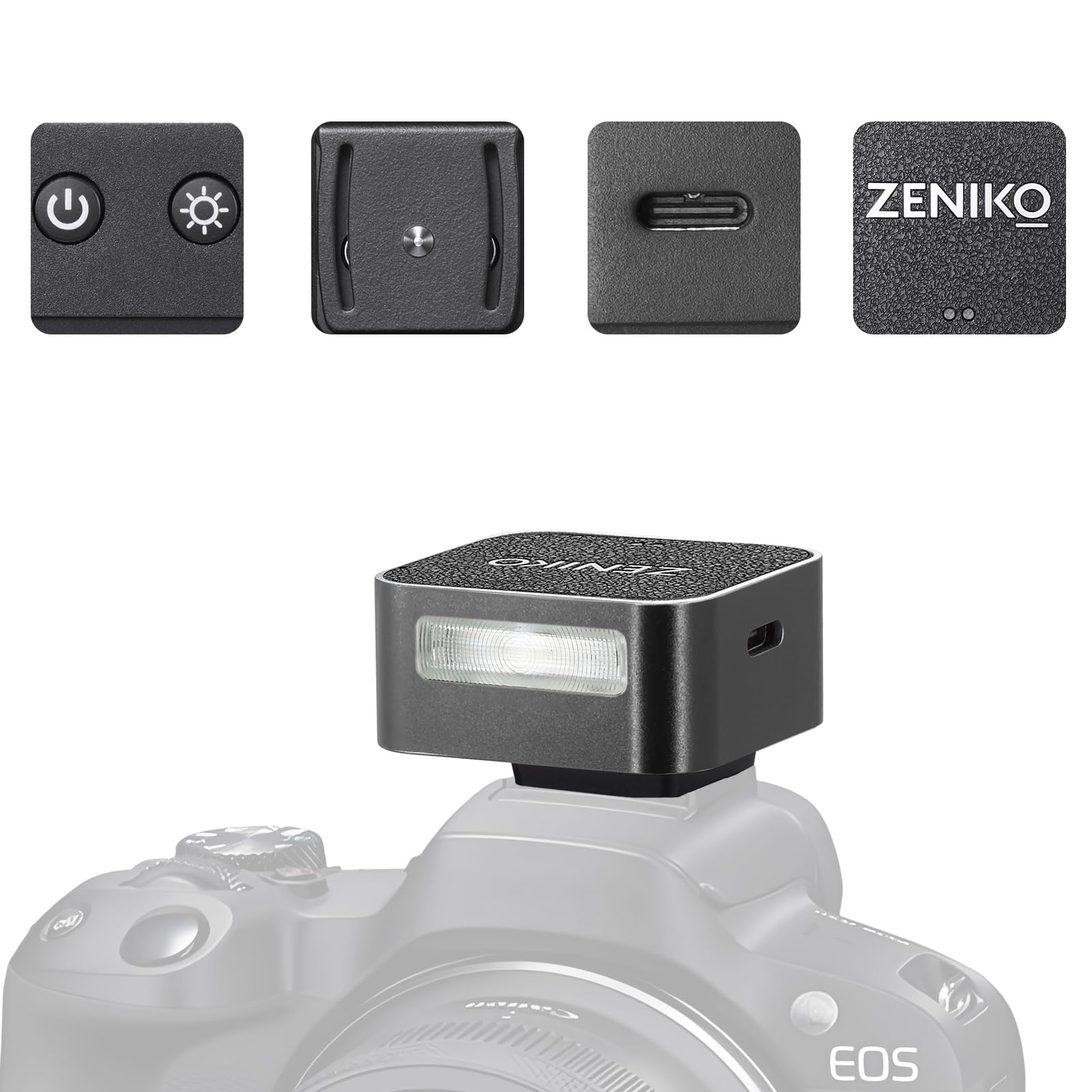 Amazon | ZF04軽量オンカメラフラッシュ、ミニフラッシュ