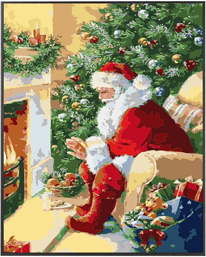 Amazon.co.jp: Nkmujil クリスマスウォールアートペインティング