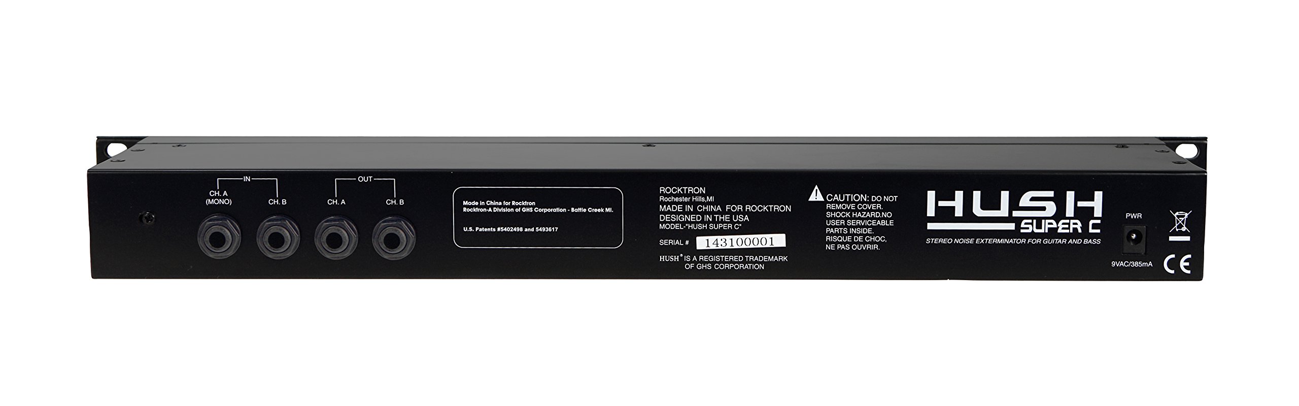 Amazon.com: Rocktron HUSH Super C Guitar Rack Noise Reduction