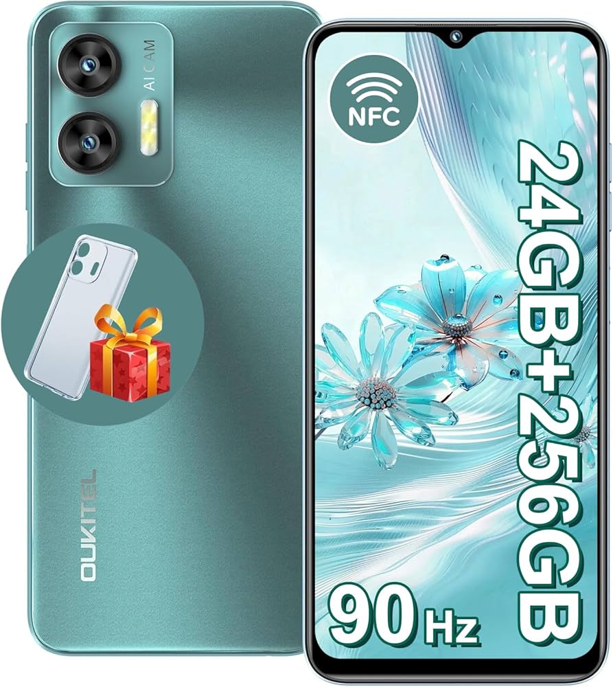 Amazon | OUKITEL C36 SIMフリースマートフォン 本体 Android 14 24GB