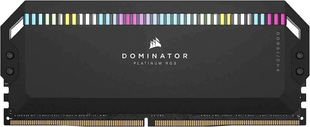 CORSAIR DOMINATOR PLATINUM RGB DDR5 RAM 32GB (2x16GB) 5200MHz CL40