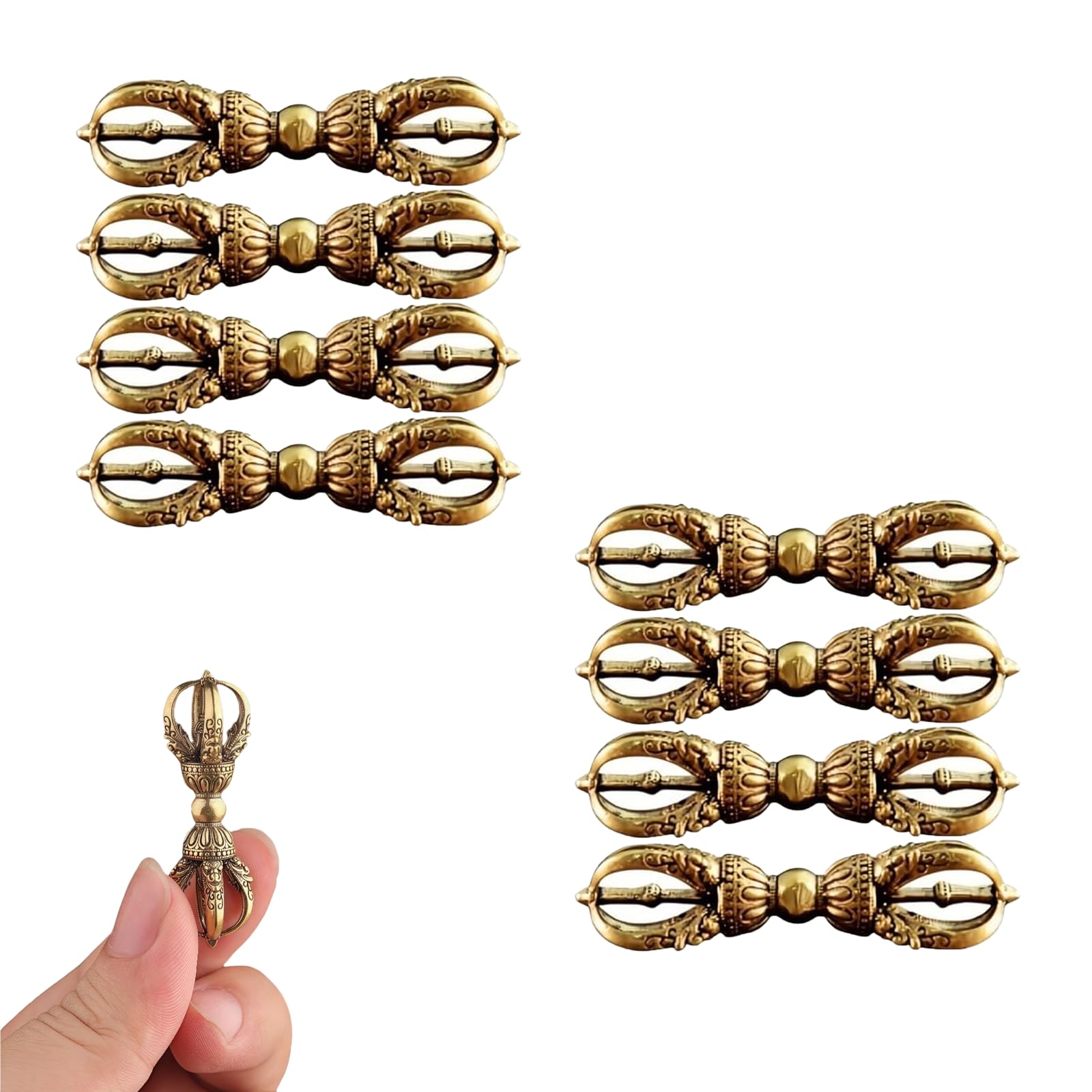 Amazon｜五鈷杵 真鍮製 密教法具 希少 ペンダント 金剛杵 三鈷杵