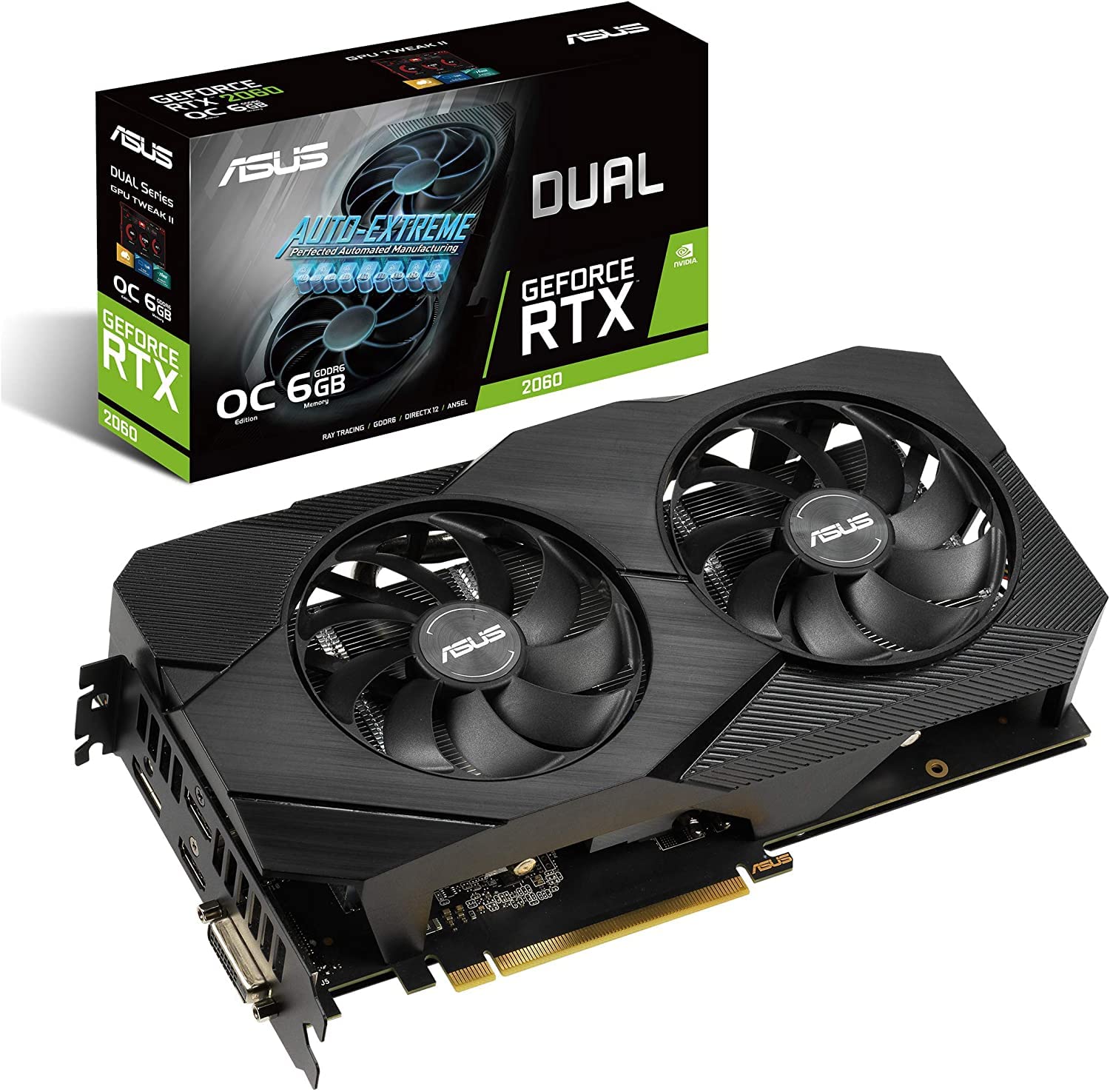 Amazon.com: ASUS GeForce RTX 2060 Overclocked 6G GDDR6 Dual-Fan