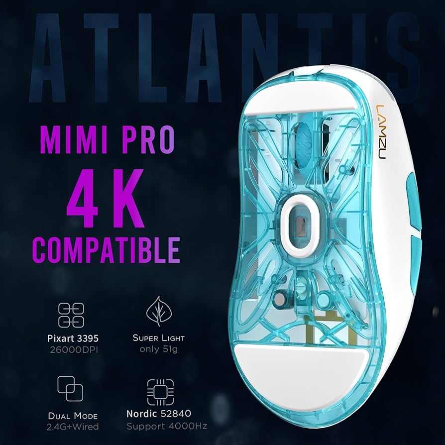 Amazon.com: Lamzu Atlantis Mini Pro Wireless Gaming Mouse, Ultra