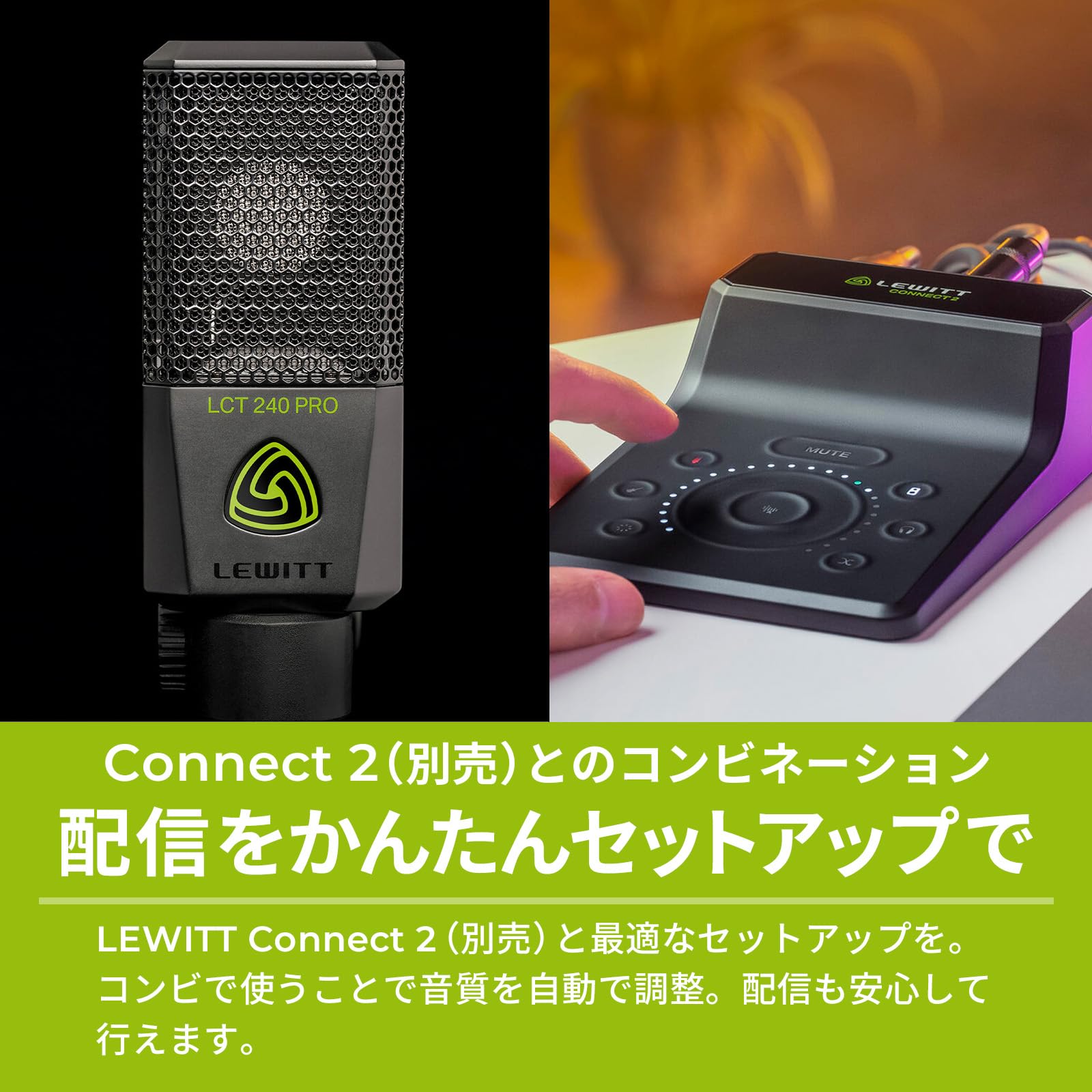 Amazon.co.jp: LEWITT LCT 240 PRO BLACK コンデンサーマイク 配信