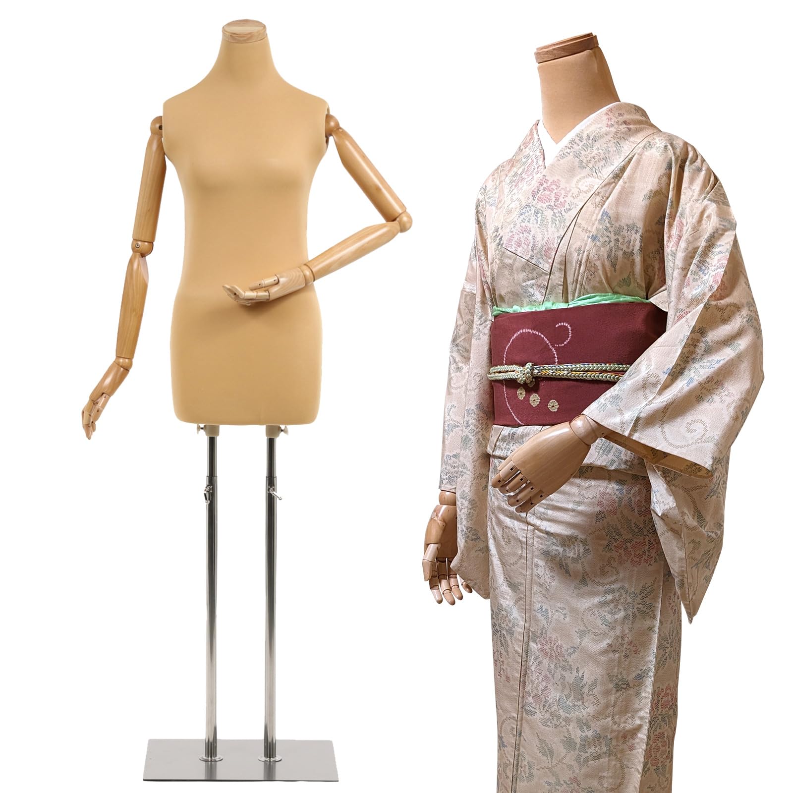 Amazon.co.jp: 【雅】和装 ボディ 指付き 腕付き 和装用 トルソー