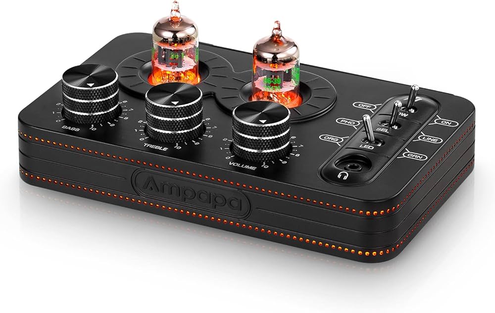 Amazon.co.jp: Ampapa A1 真空管 フォノプリアンプ ヘッドフォンアンプ