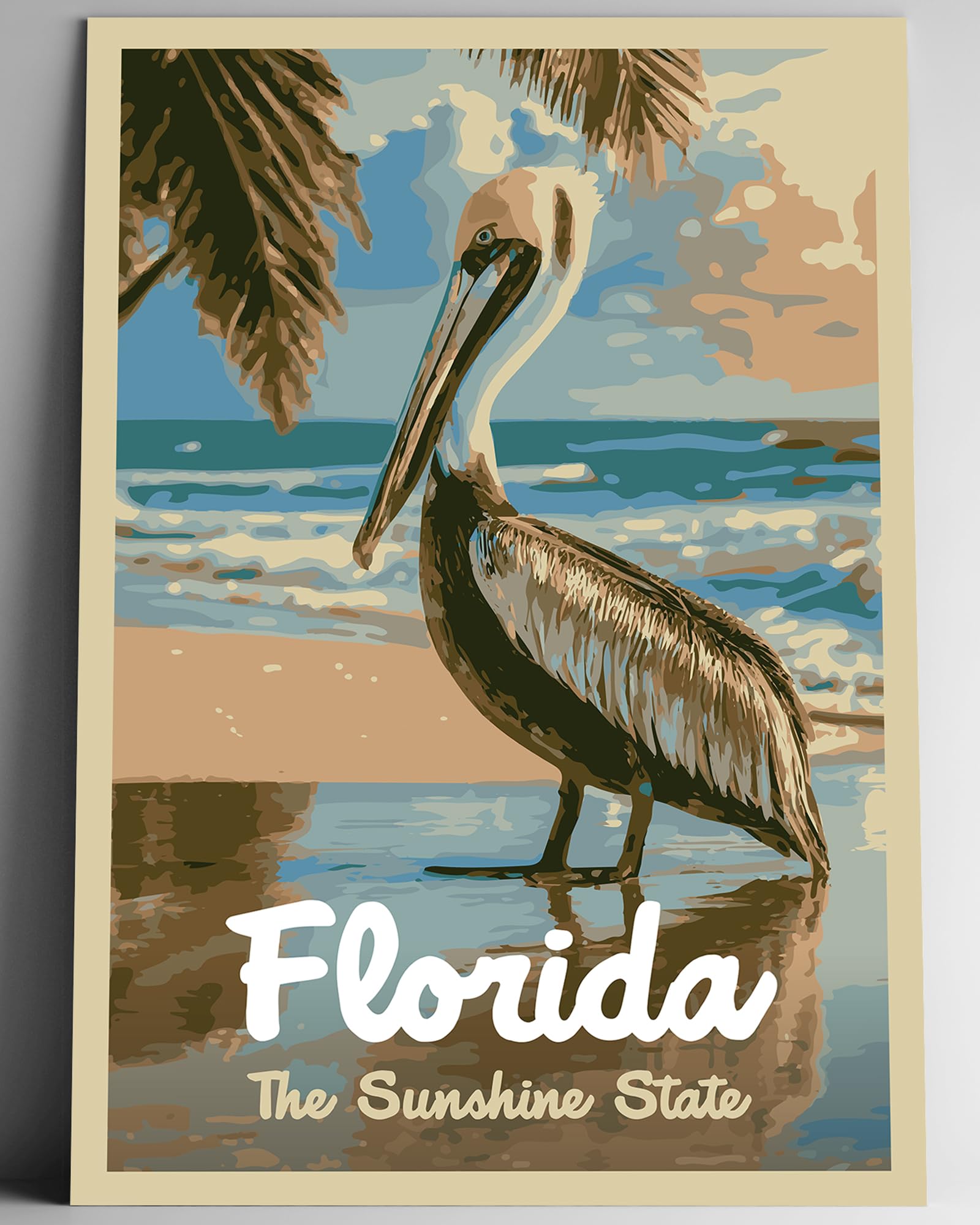Amazon.com: GO SEE DESIGN Florida The Sunshine State Vintage-Style