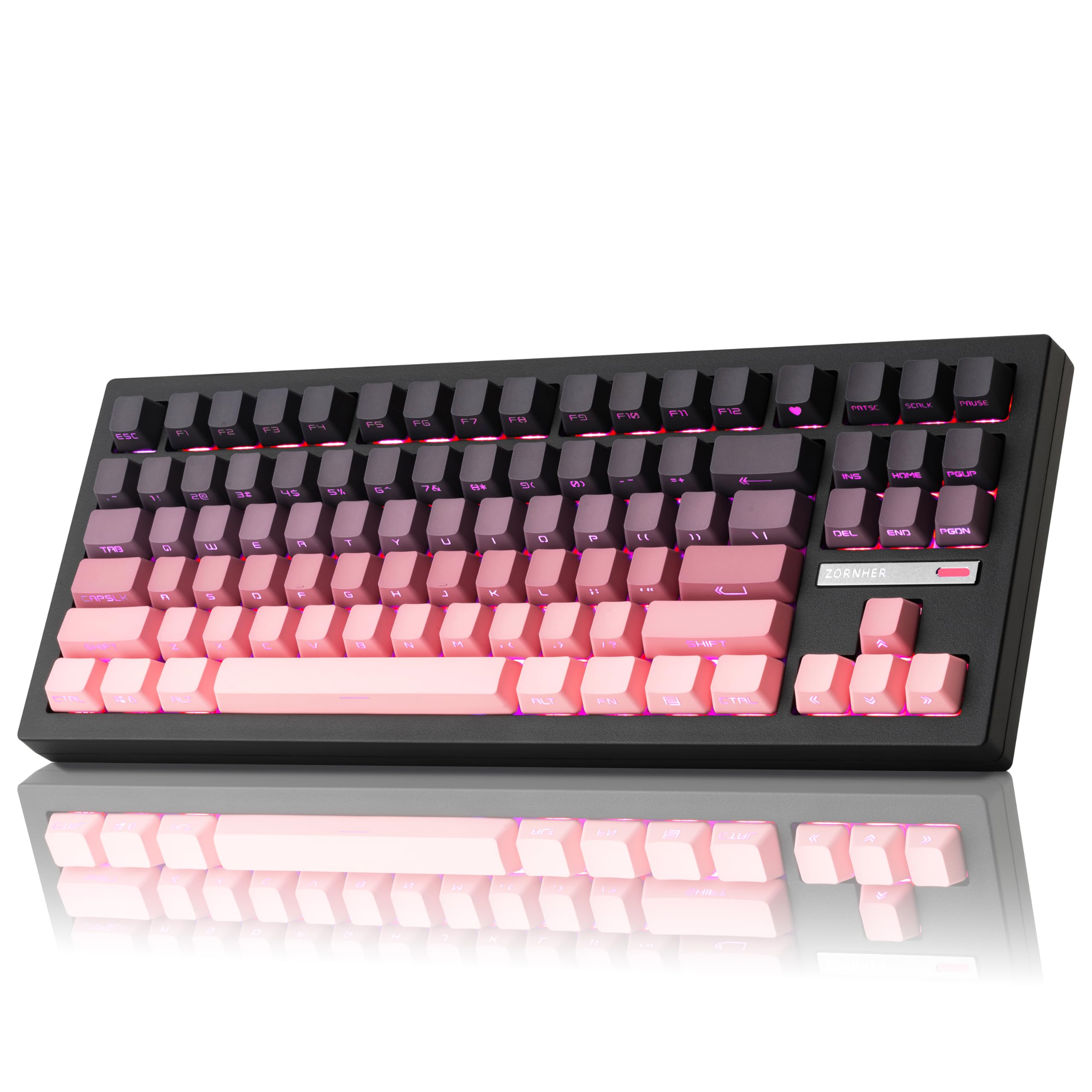 Amazon.com: ZORNHER ZH870 Wireless Mechanical Gaming Keyboard,80