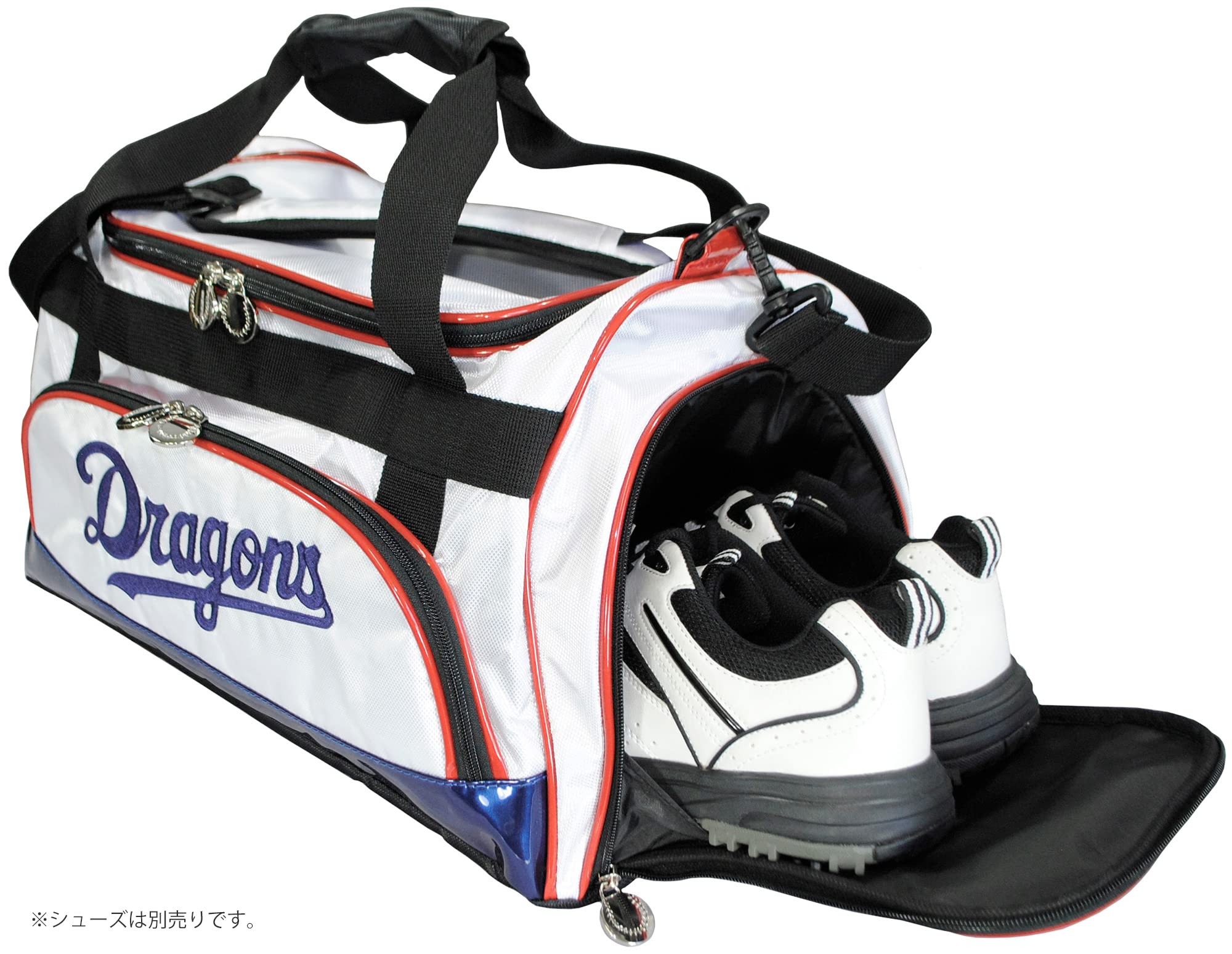 Amazon.co.jp: レザックス 中日ドラゴンズ ボストンバッグ ホワイト