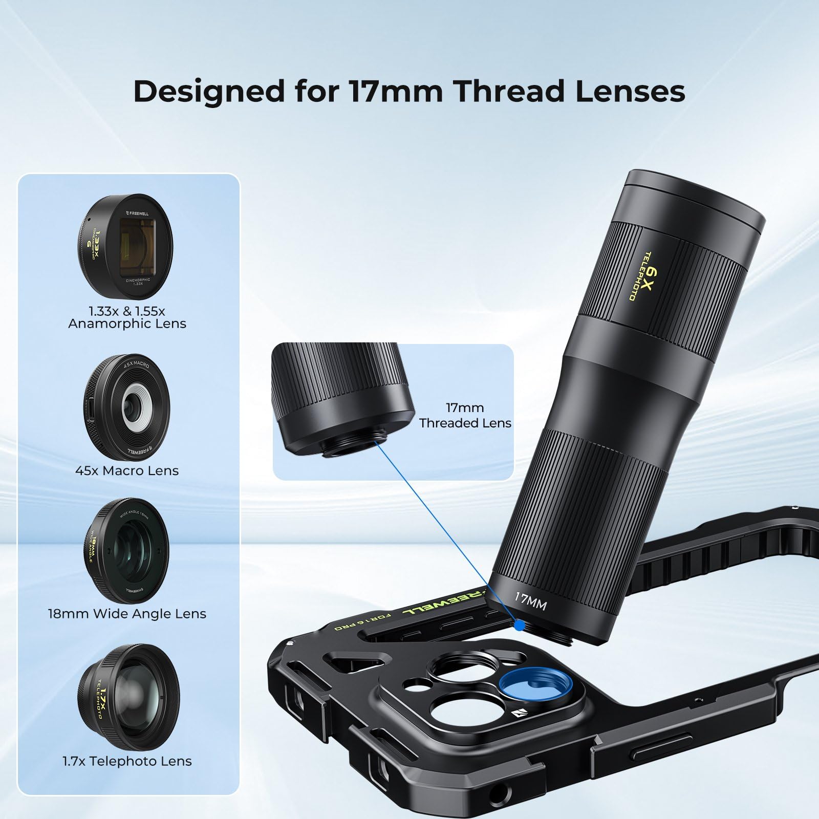 Amazon.com: Freewell Genius Rig Cage for iPhone 16 Pro - Tool-Free