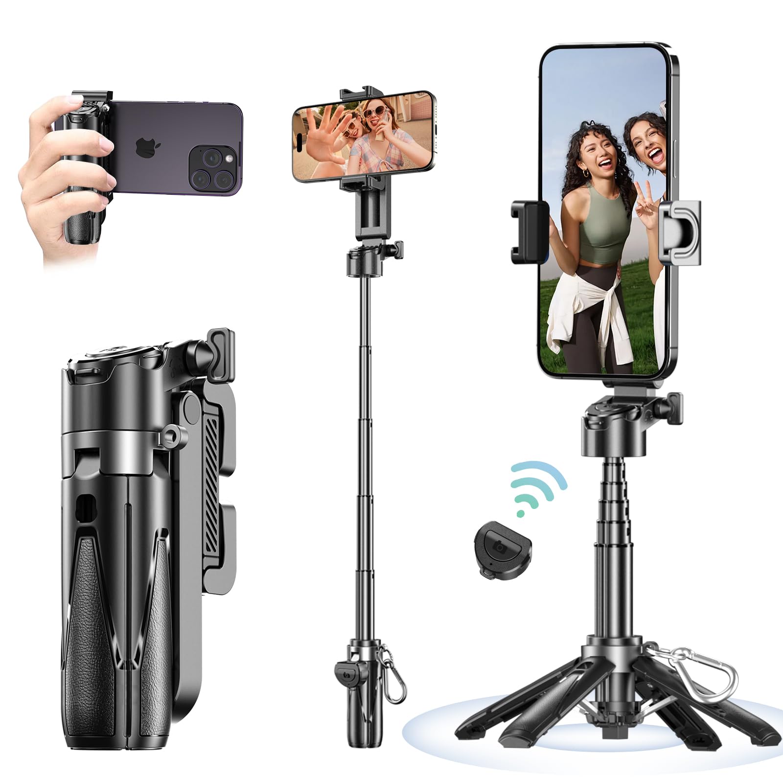 Amazon | Seeshopo 自撮り棒 多機能スマホグリップ 【2025極上の新設計