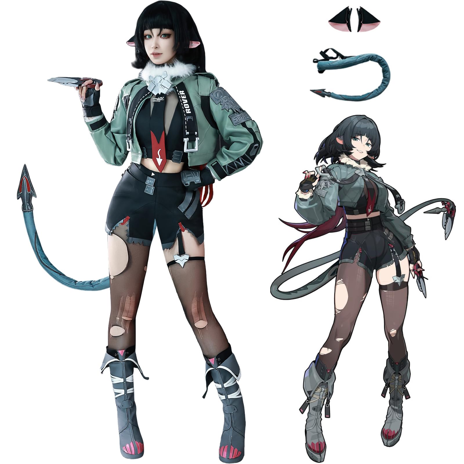Amazon | ゼンレスゾーンゼロ ジェーン・ドゥ コスプレ 衣装 10点フル
