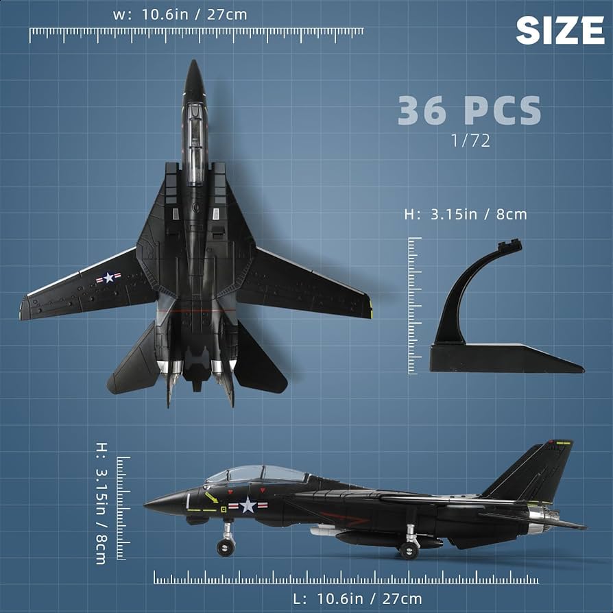 Amazon.co.jp: SEBUNAS 1:72スケール F-14 トムキャットファイター