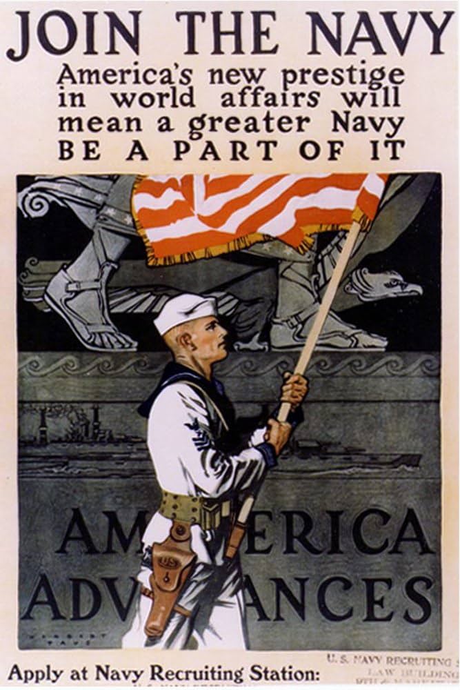 Amazon | US Navyヴィンテージポスター – アメリカの新しいPrestige 12