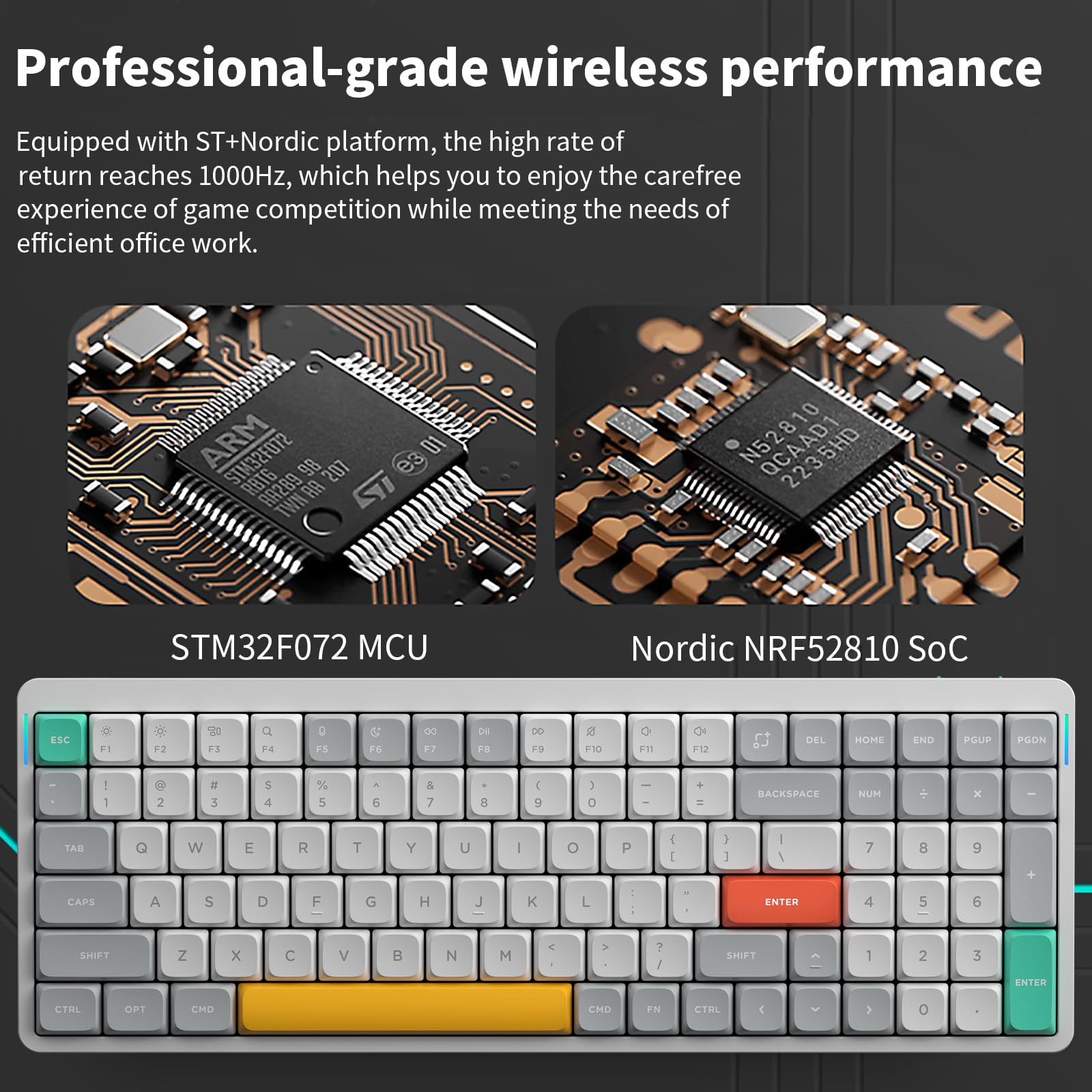 Amazon.com: nuphy Air96 V2 Wireless Mechanical Keyboard,100 Keys