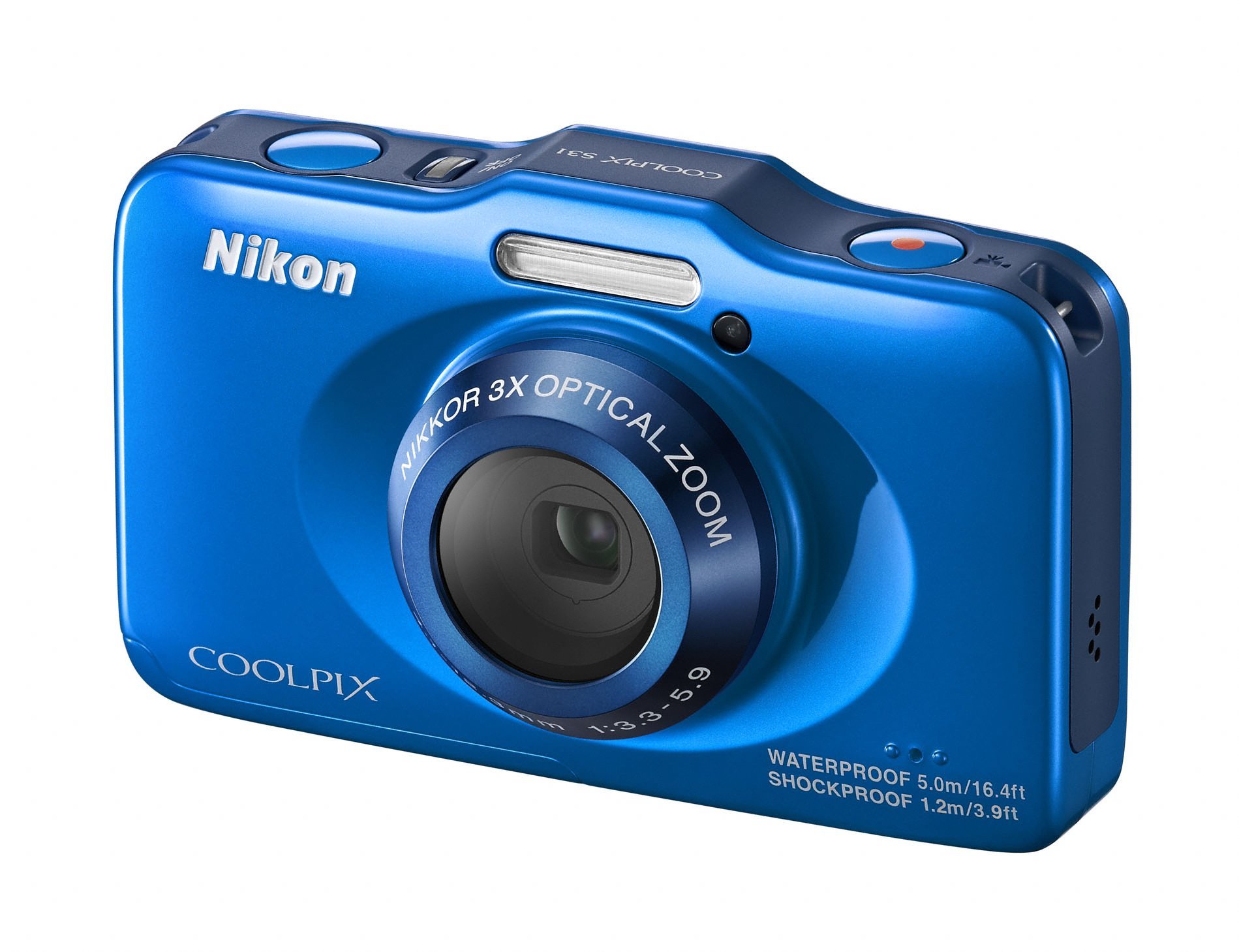 Amazon | Nikon デジタルカメラ COOLPIX S31 防水5m 耐衝撃1.2m ブルー