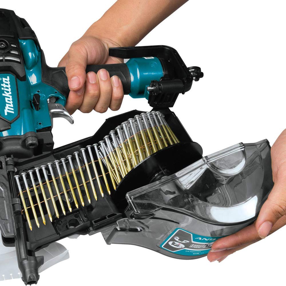 Amazon | マキタ(Makita) 90mm 高圧エア釘打 (赤) エアダスタ付 AN935H