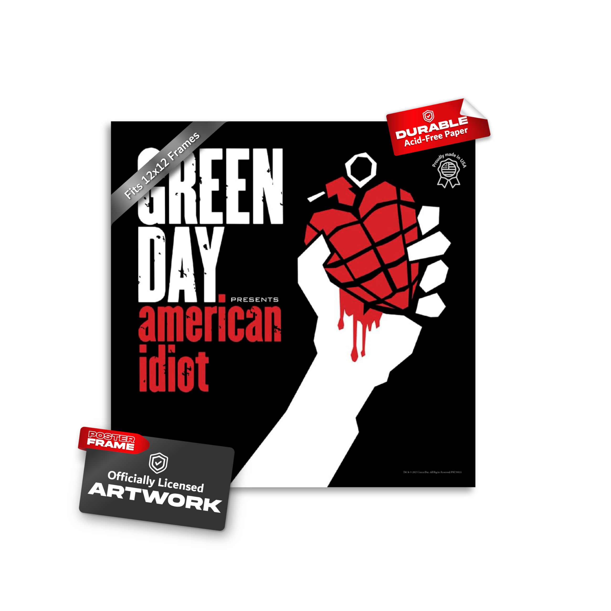 Amazon.com: Pyramid America Green Day Poster - Green Day American