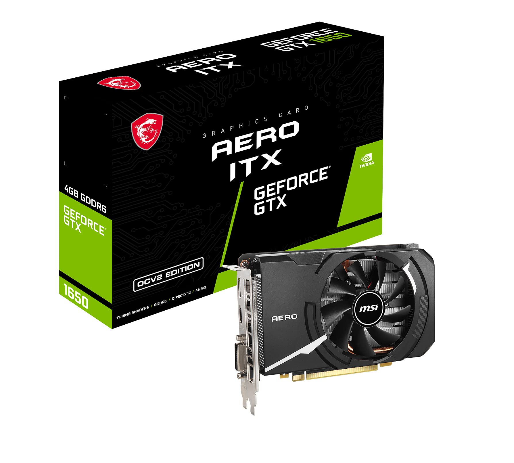 Amazon | MSI GeForce GTX 1650 D6 AERO ITX OCV2 グラフィックス