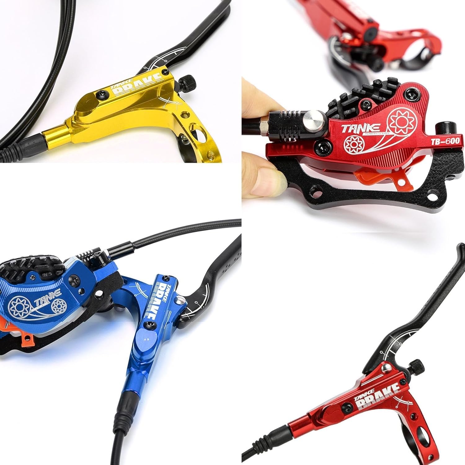 Avid 油圧ブレーキ 4ポッド 180mmローター セット Avid 油圧ブレーキ 4