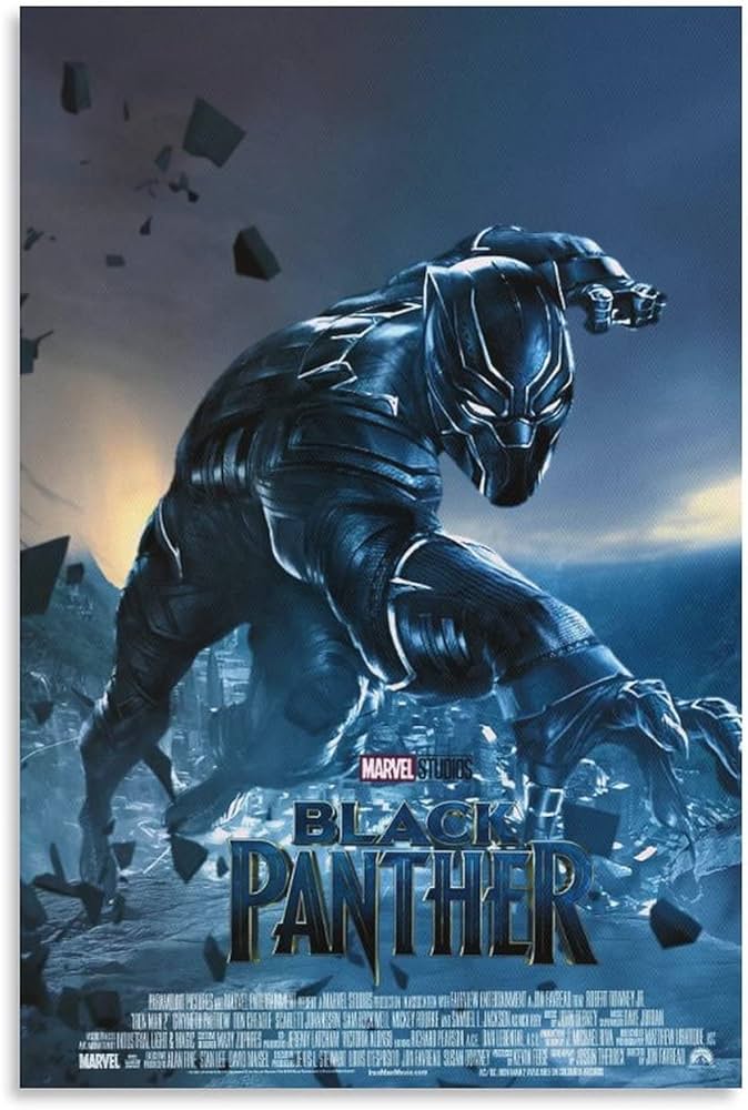 Amazon.co.jp: マーベル ポスター ブラックパンサー ポスター お風呂