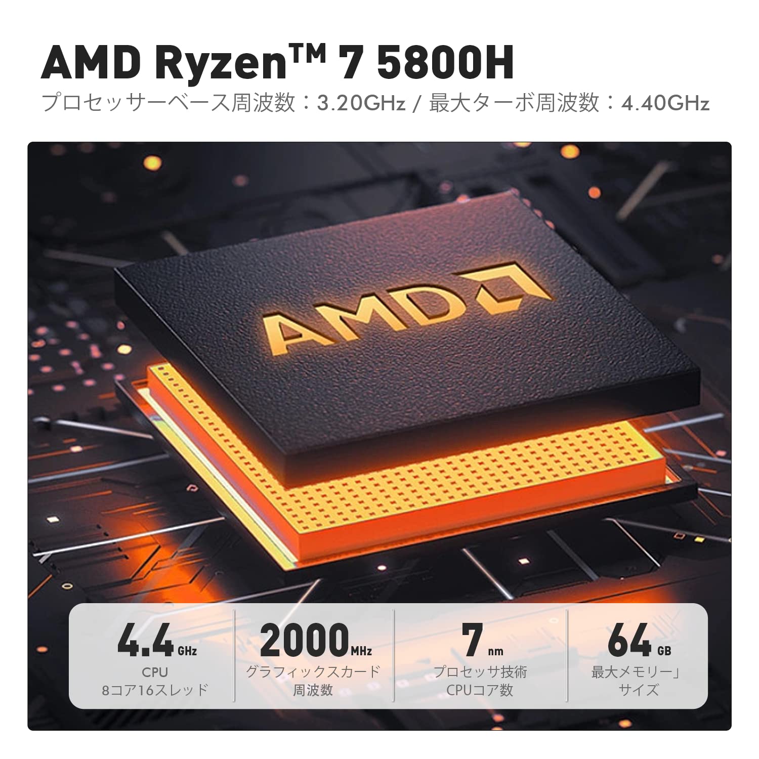 Amazon.co.jp: ミニPC Ryzen 7 TRIGKEY Speed S5 Pro R7-5800H(8コア16