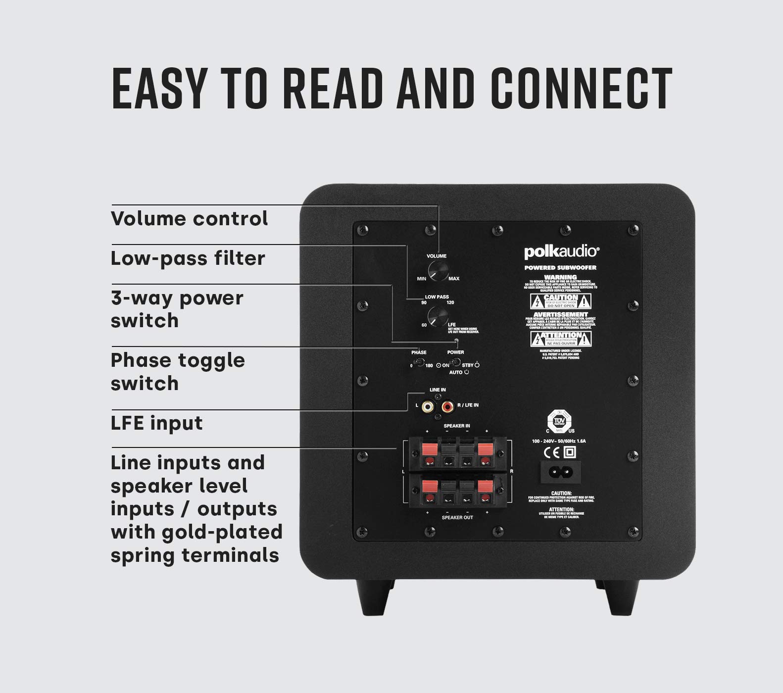 Amazon.co.jp: Polk Audio PSW111 パワードサブウーファー 並行輸入品