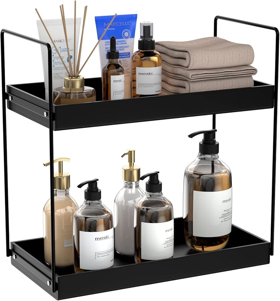 Amazon.com: NPPLUS Bathroom Countertop Organizer, 2 Tier Metal