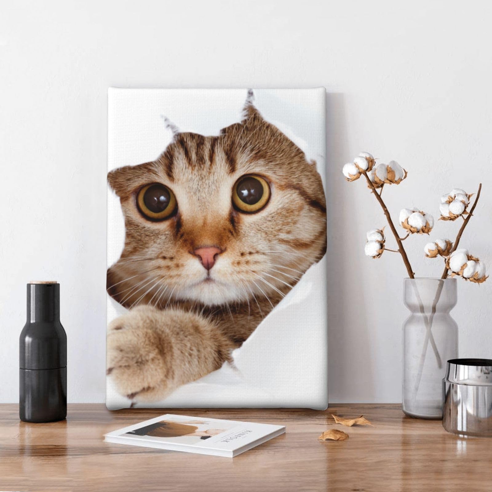 Amazon.co.jp: アートポスター フレーム 装飾画 ねこ 猫 猫柄 おもしろ