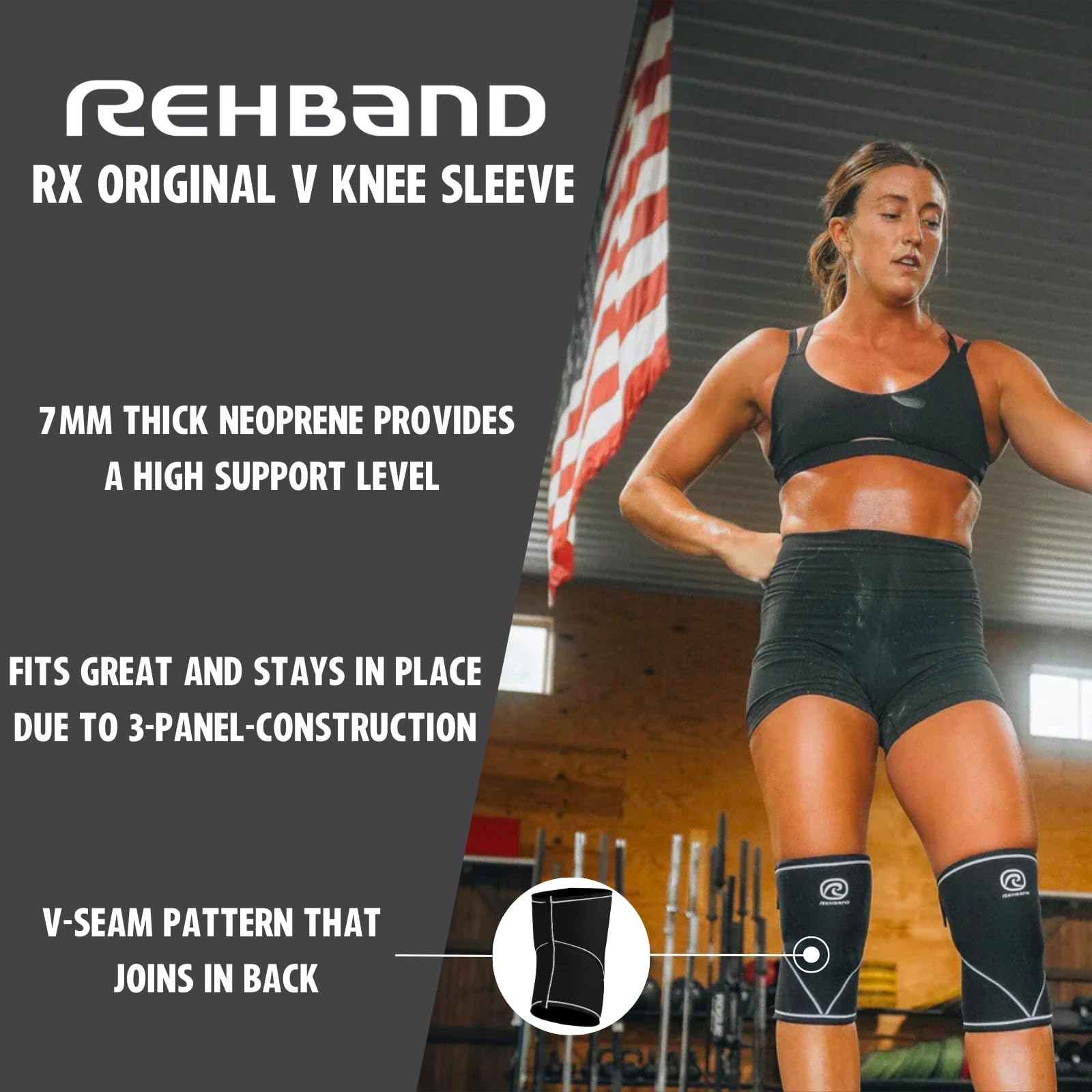 Amazon.co.jp: Rehband 7051 クラシック 7mm V-膝スリーブ ウェイト