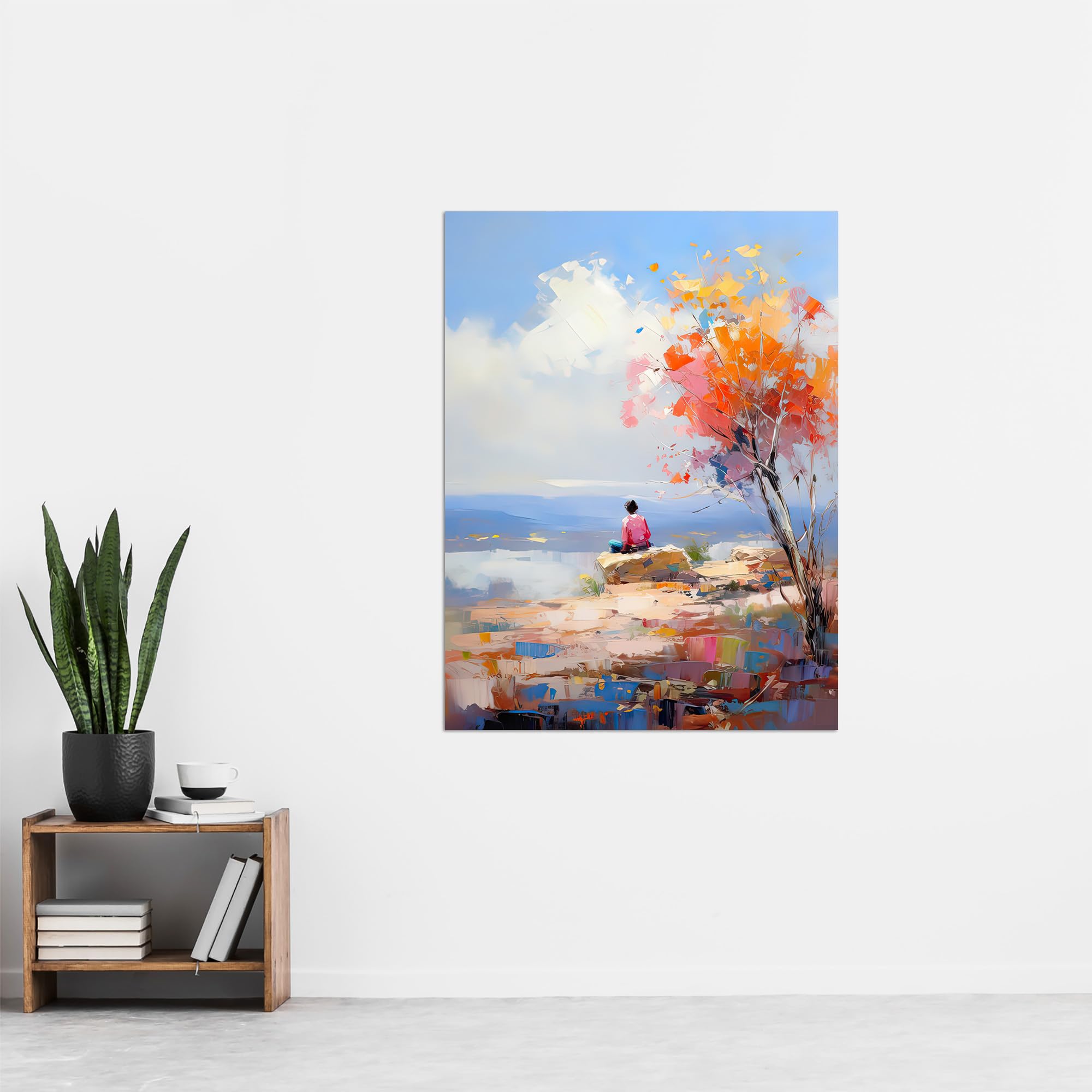 Amazon.com: Artery8 Summit Viewpoint with Lone Autumn Tree Oil