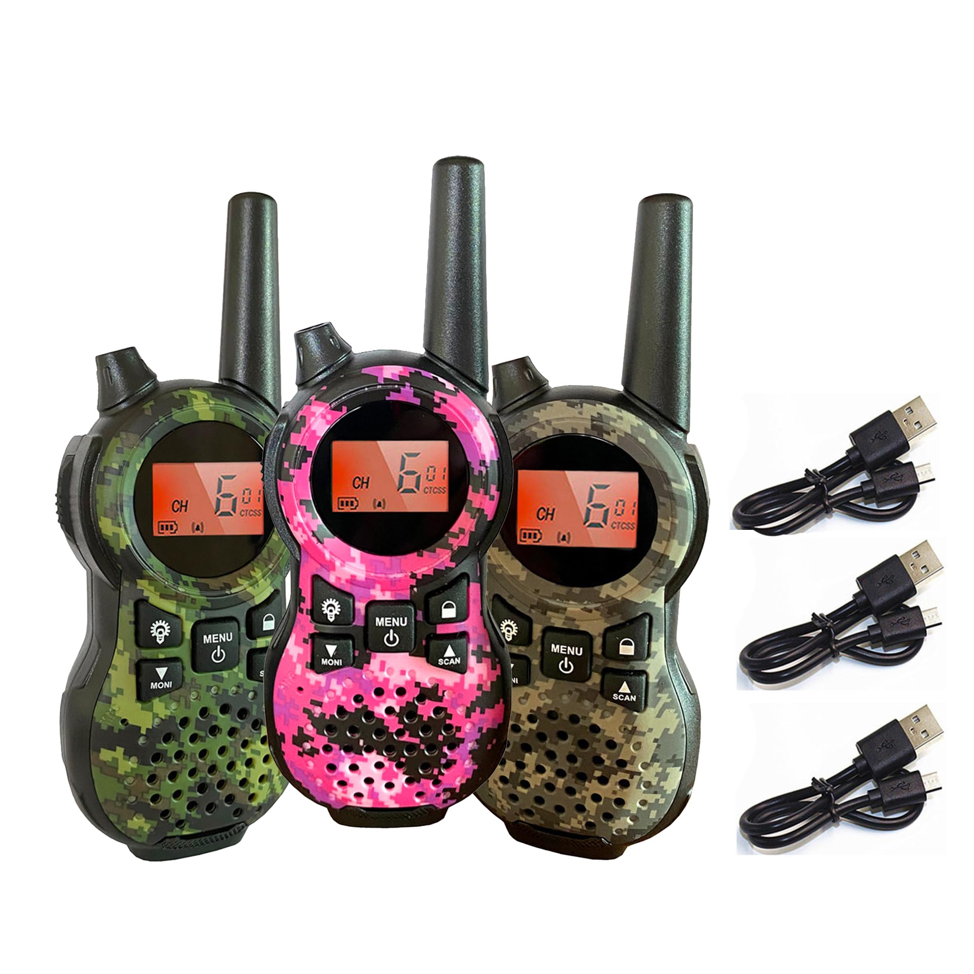 Amazon | 子供用 特定小電力トランシーバー 3台セット TRH 866 省電力